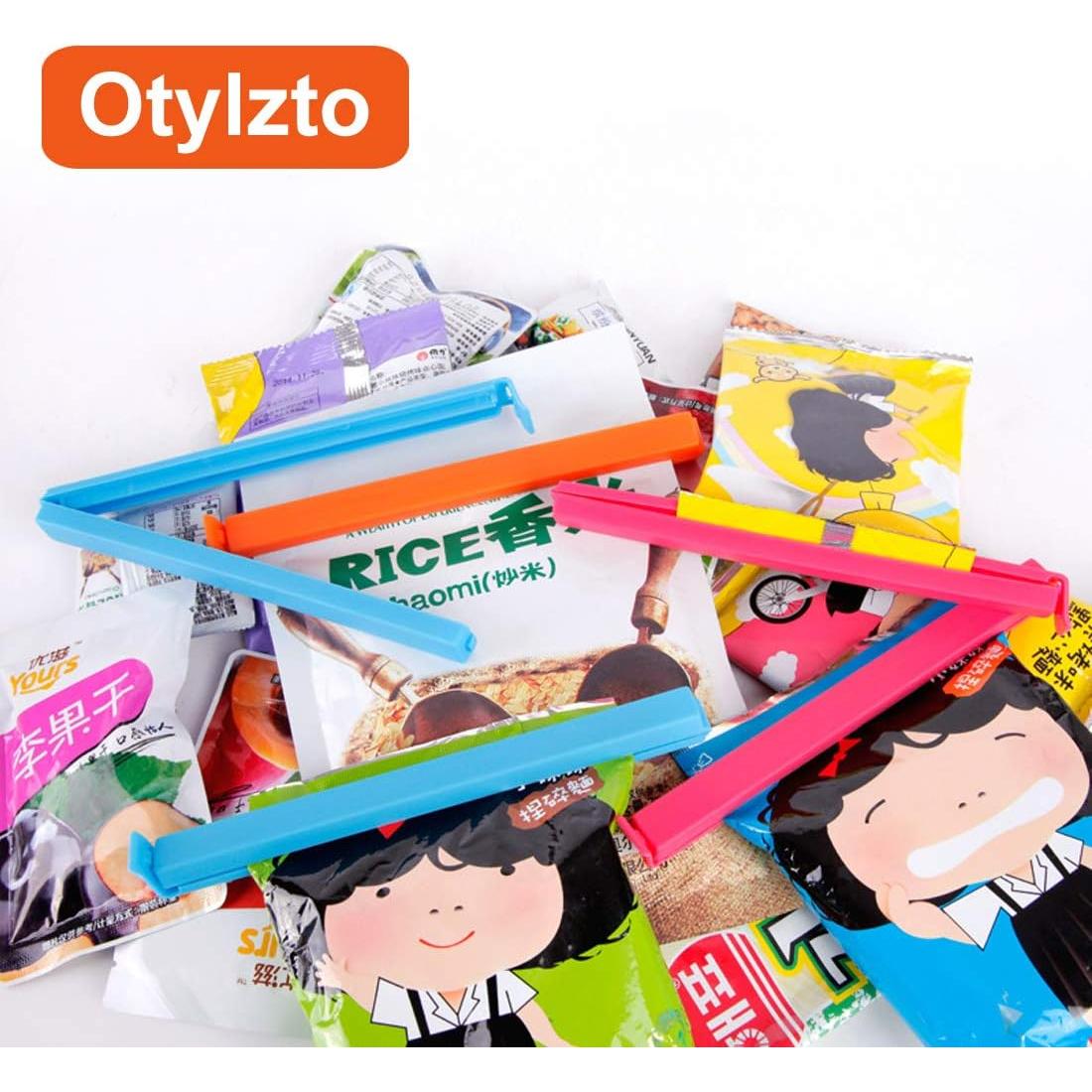 40 Clips de Sellado de Comida Otylzto - 5 Tamaños Variados
