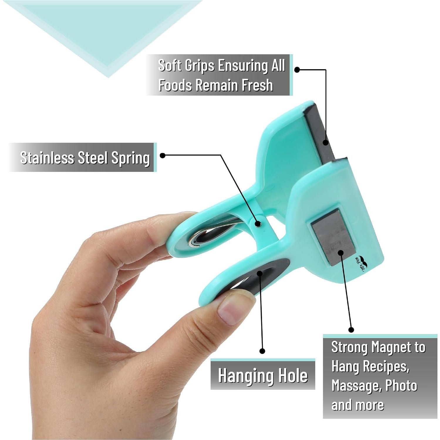 Clips Magnéticos para Bolsas Mr. Pen - Paquete de 4 Unidades