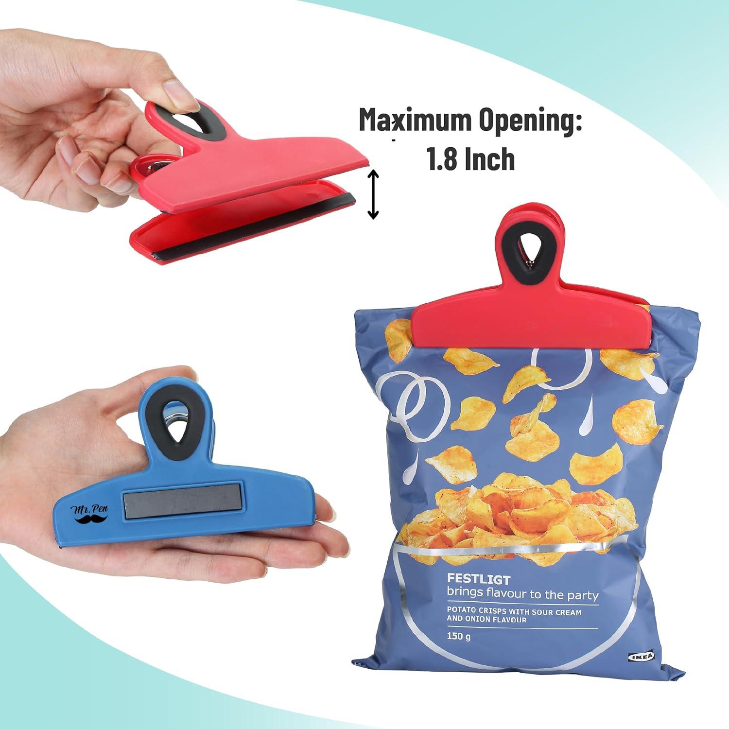 Clips Magnéticos para Bolsas Mr. Pen - Paquete de 4 Unidades