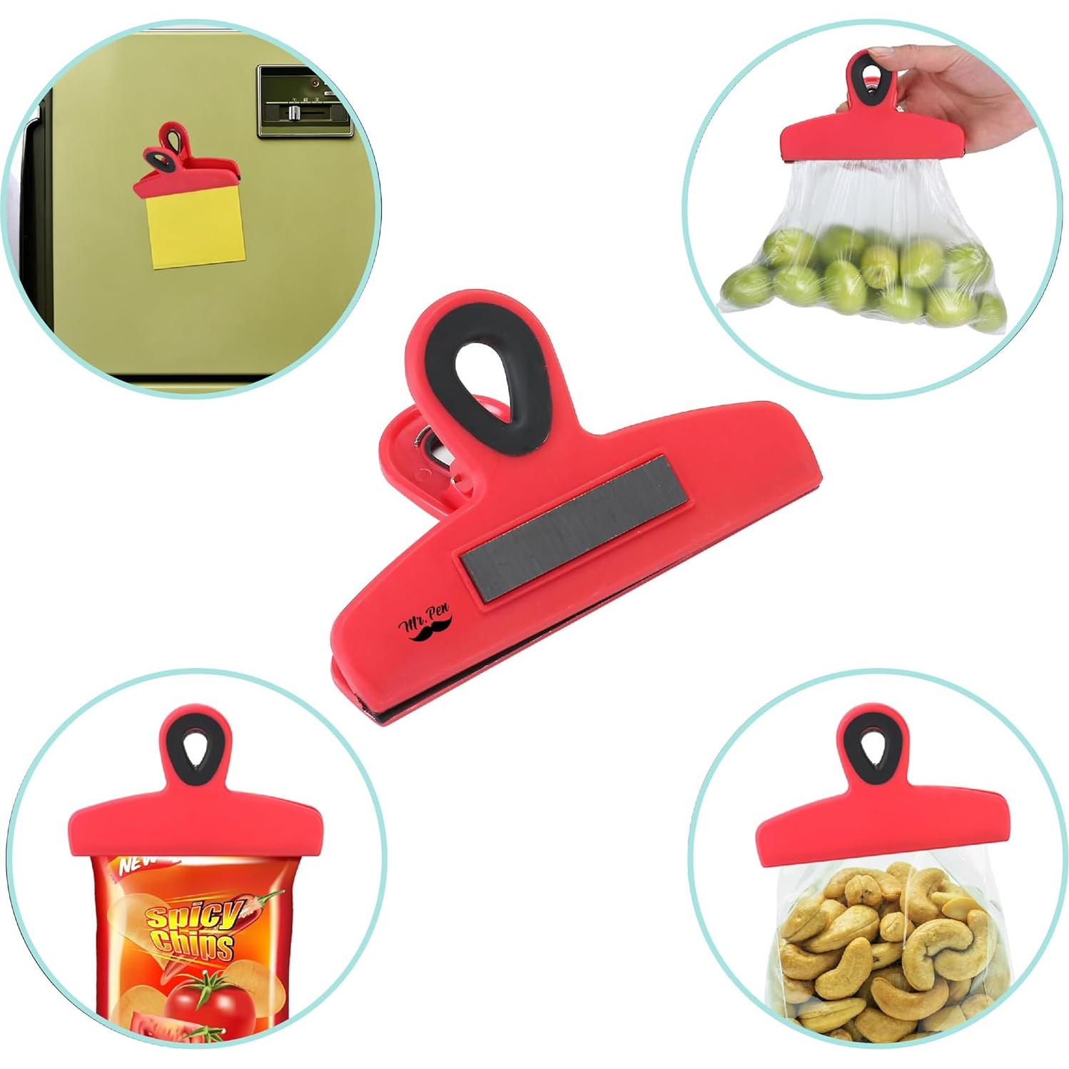 Clips Magnéticos para Bolsas Mr. Pen - Paquete de 4 Unidades