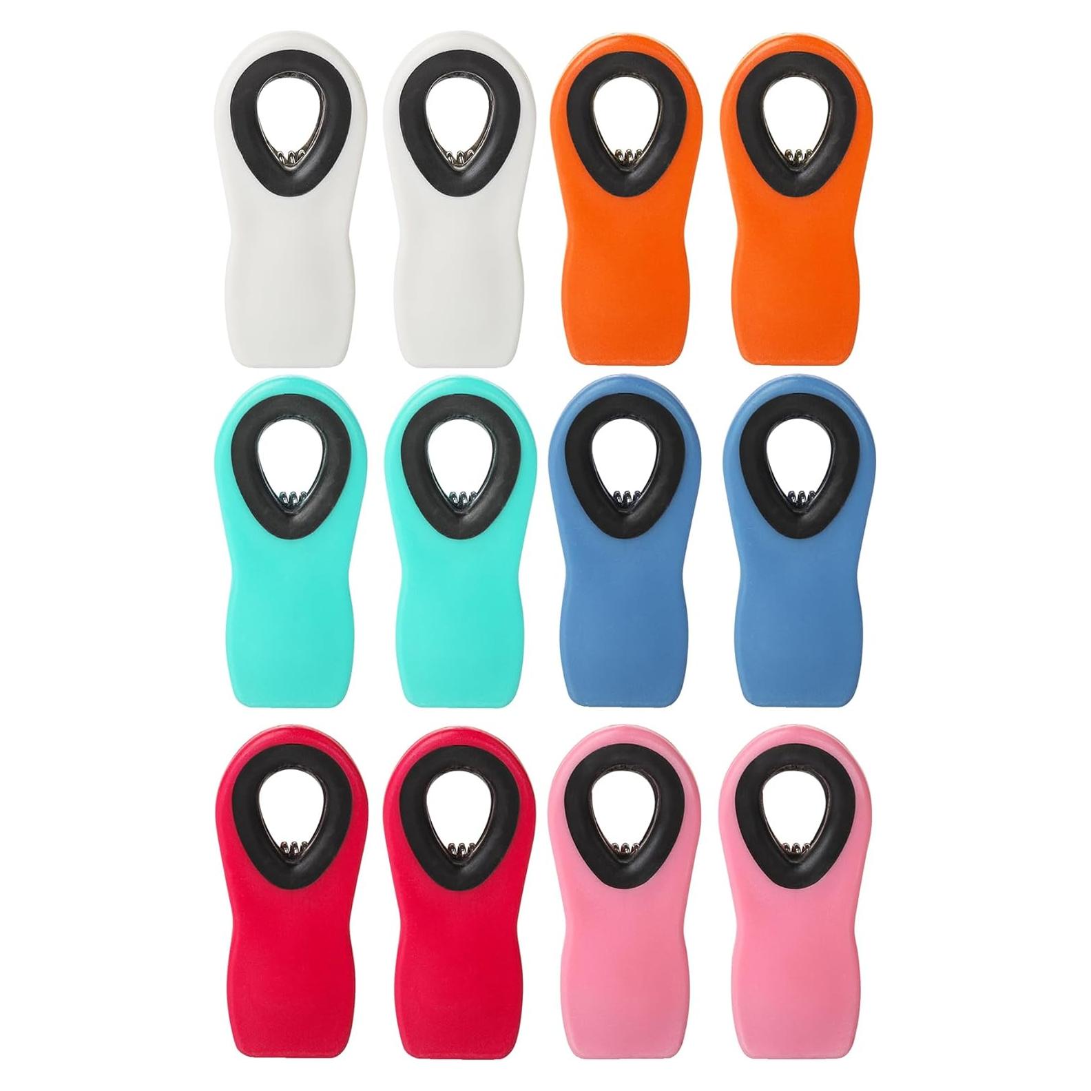 Clips Magnéticos para Bolsas Mr. Pen - 12 Colores Variados