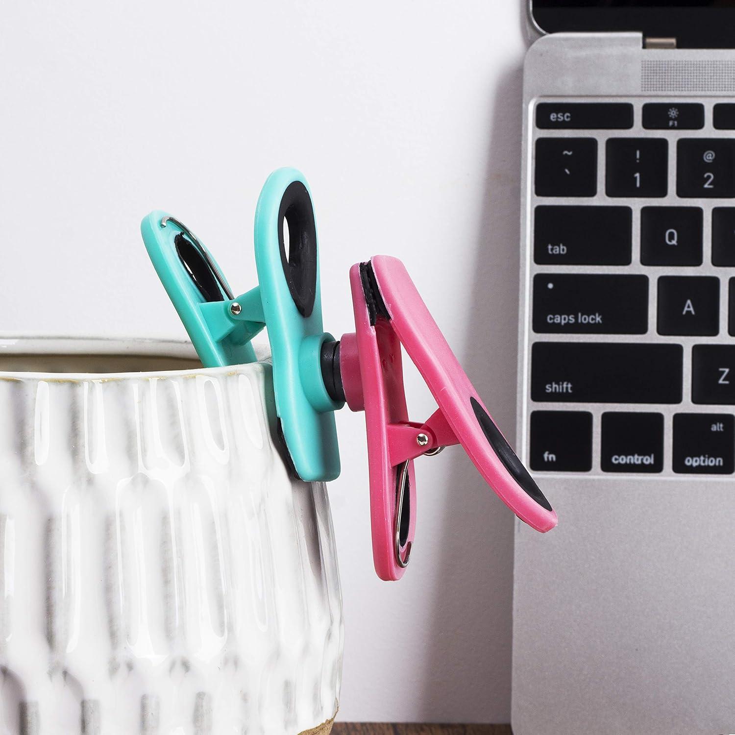 Clips Magnéticos para Bolsas Mr. Pen - 12 Colores Variados