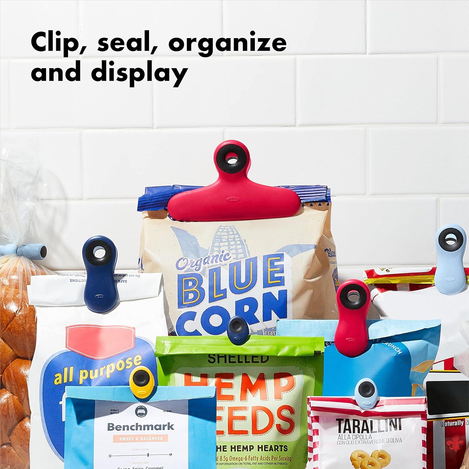 Juego de 9 Clips para Bolsas OXO Good Grips Multiusos