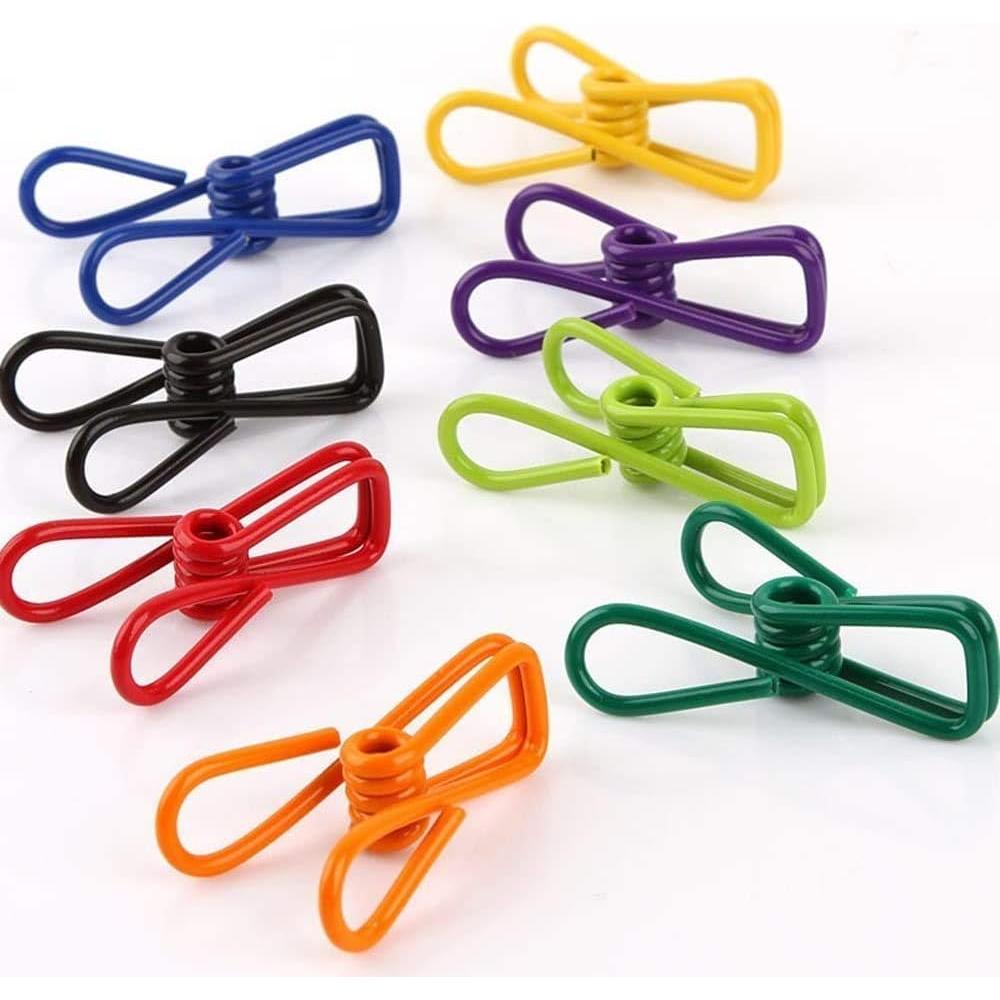 30 Clips de Metal Yansanido 5,08 cm Colores Aleatorios