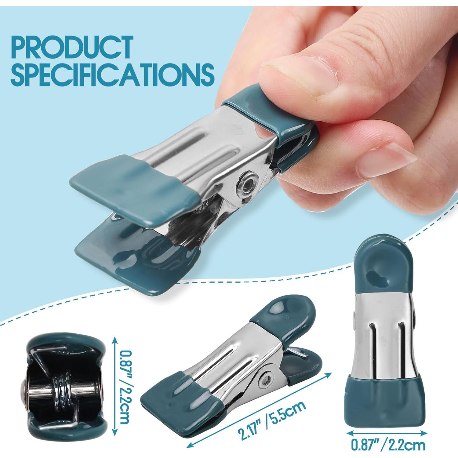 Pinzas de Ropa Pesadas 30 Piezas Cowdro Acero Inoxidable