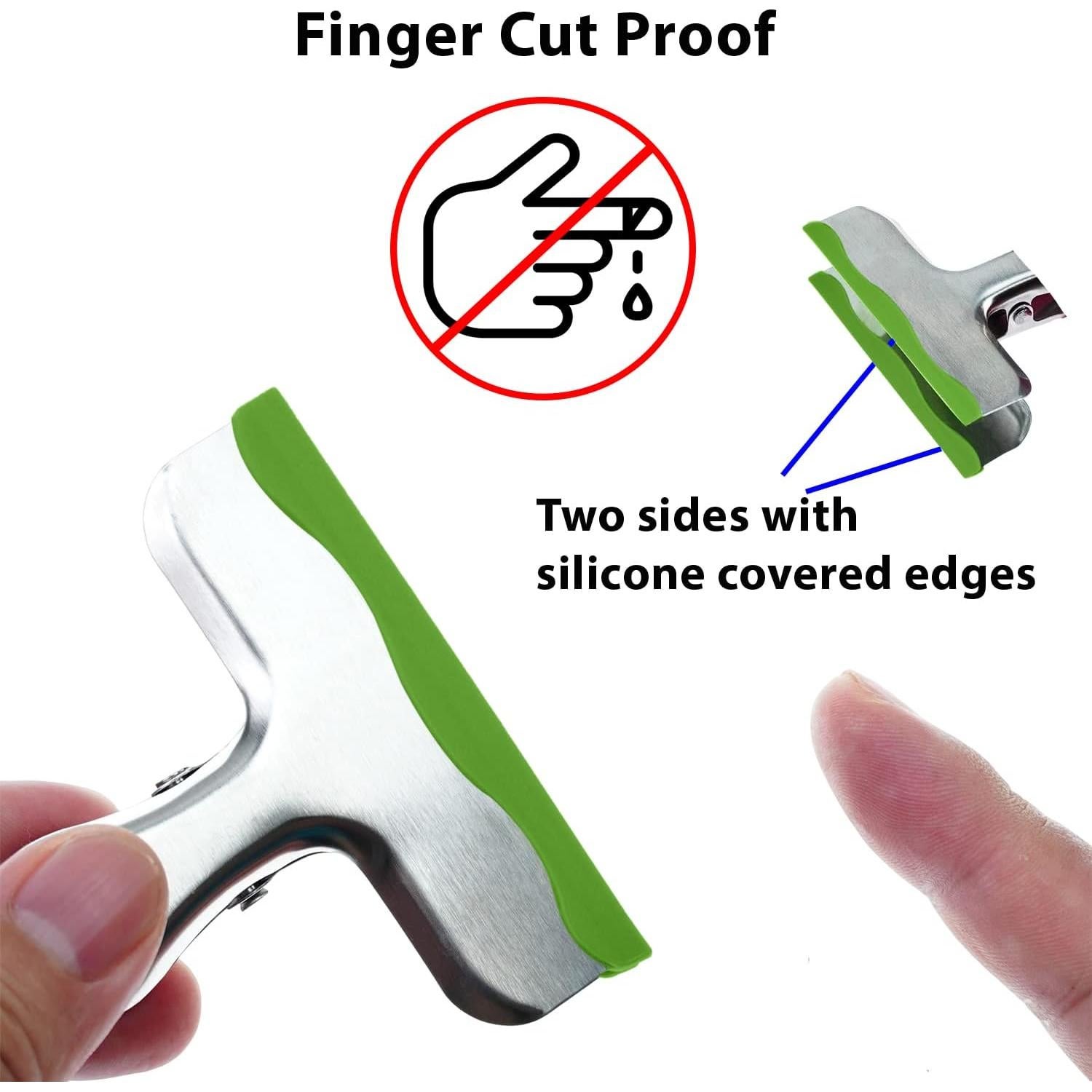 Paquete de 12 Clips de Metal YARALL con Silicona 7.9 cm