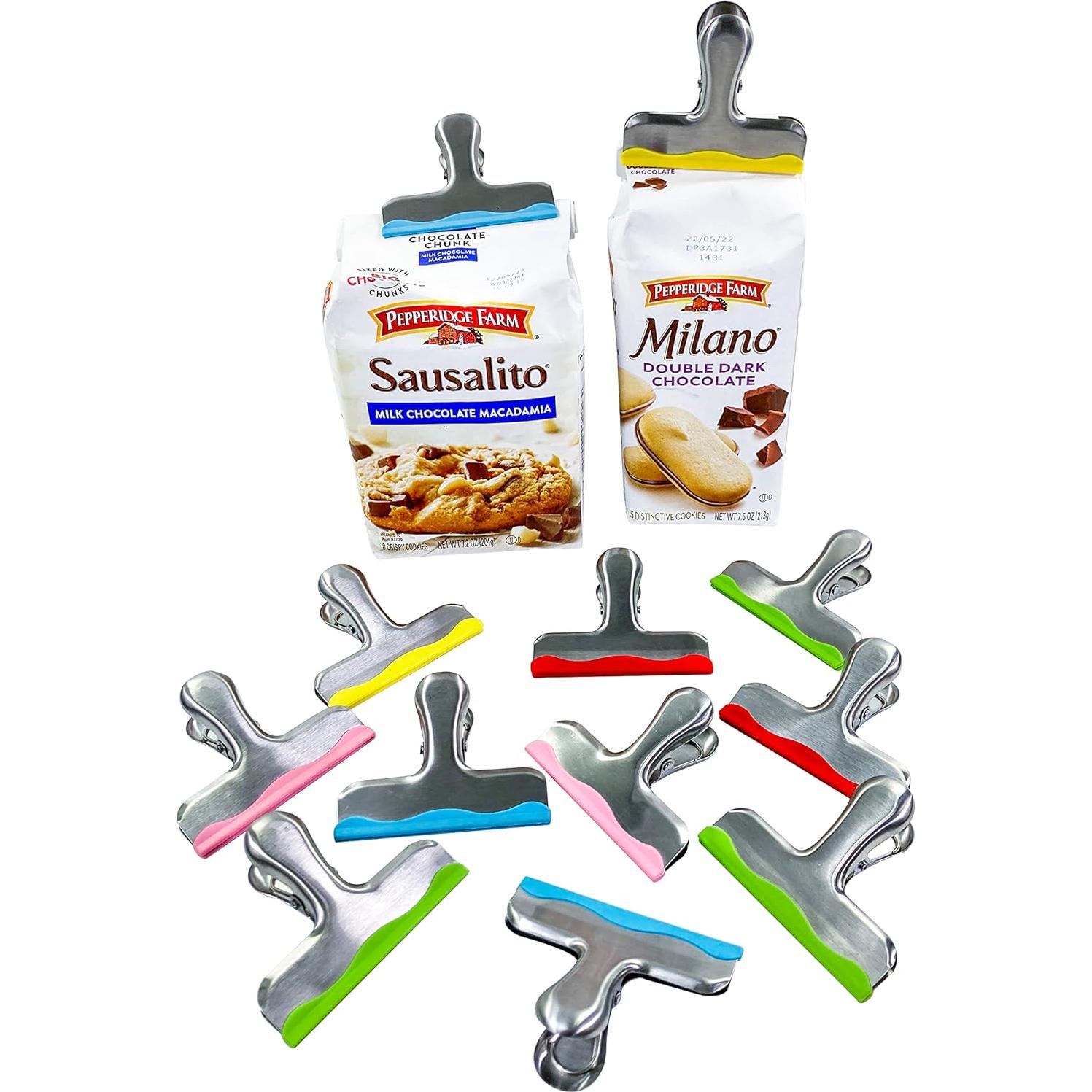 Paquete de 12 Clips de Metal YARALL con Silicona 7.9 cm