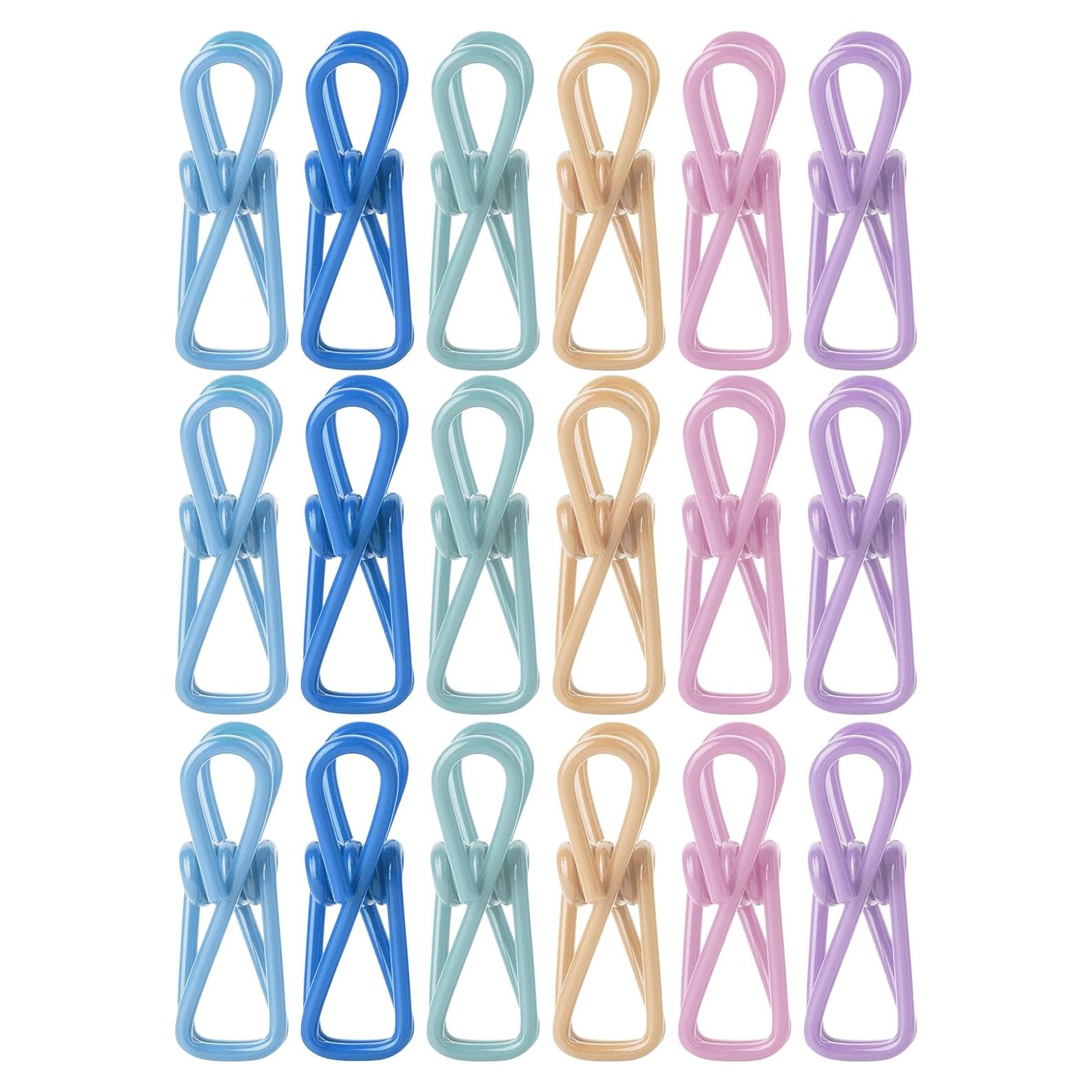 Clips para bolsas Mr. Pen, 18 piezas, colores pastel, 5 cm