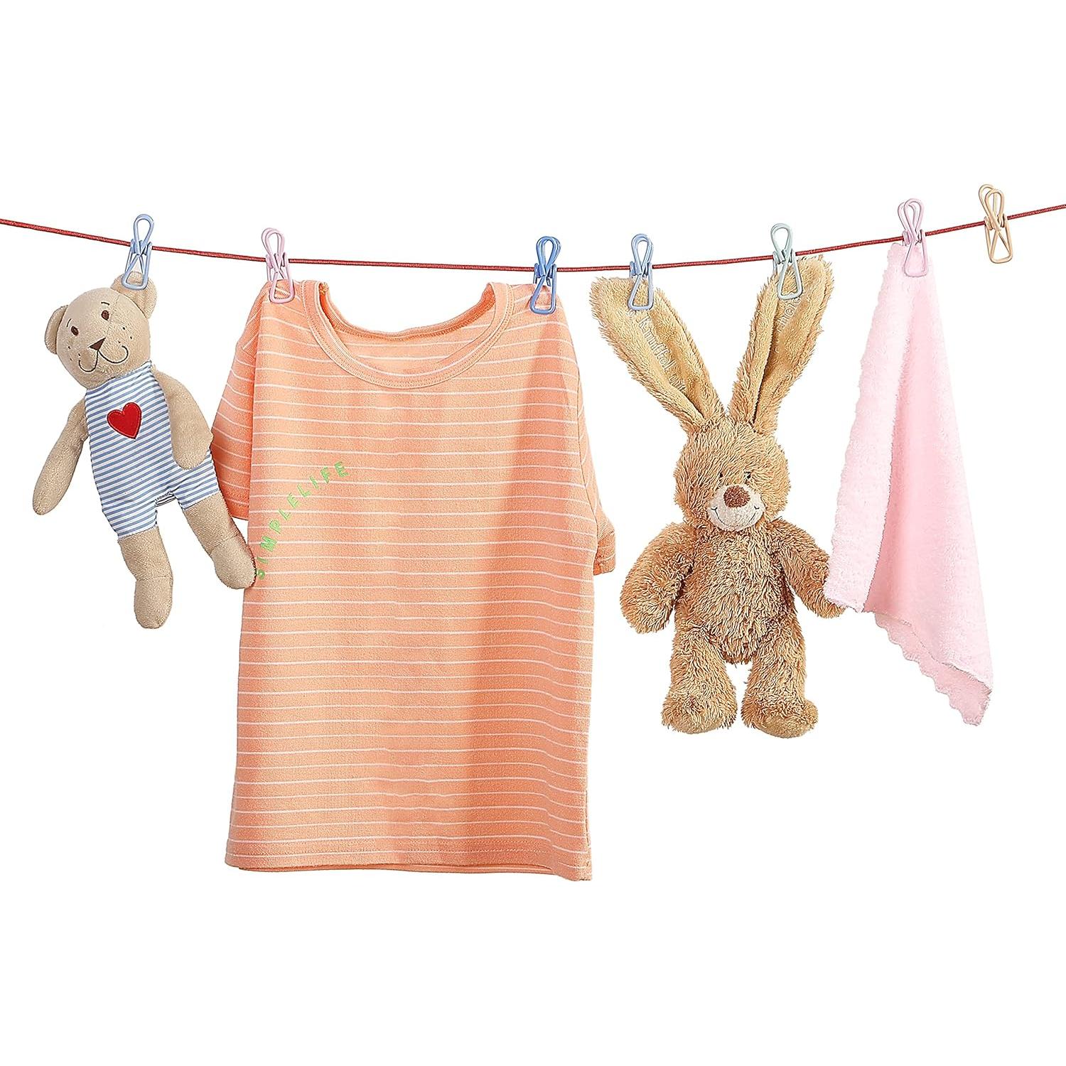 Clips para bolsas Mr. Pen, 18 piezas, colores pastel, 5 cm