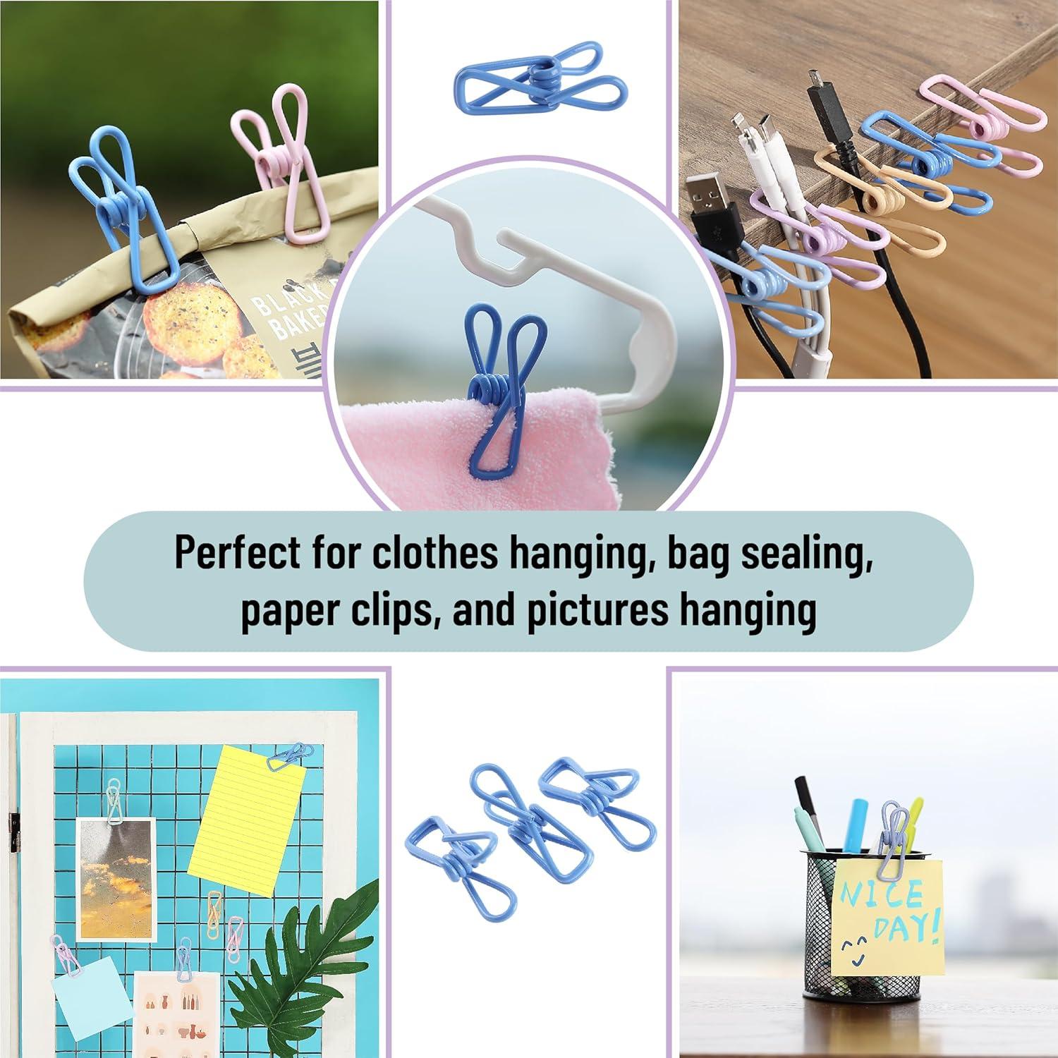 Clips para bolsas Mr. Pen, 18 piezas, colores pastel, 5 cm