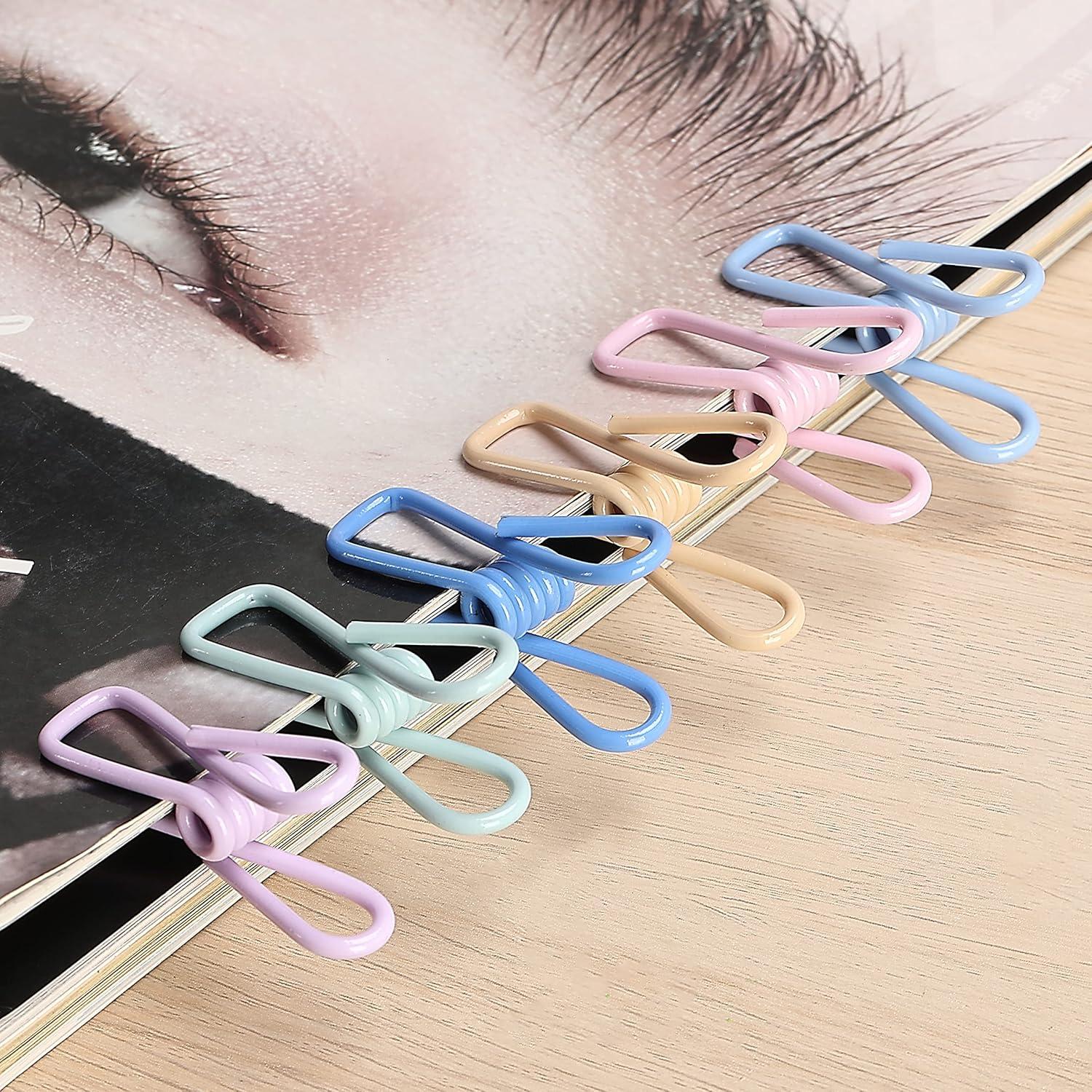 Clips para bolsas Mr. Pen, 18 piezas, colores pastel, 5 cm