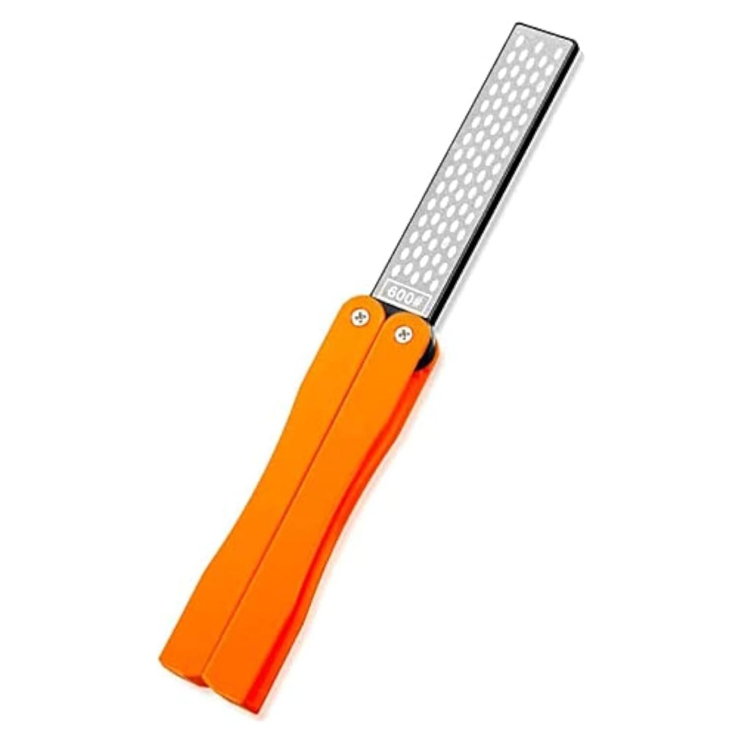 Afilador de cuchillos OSFTBVT Doble Cara Plegable Naranja