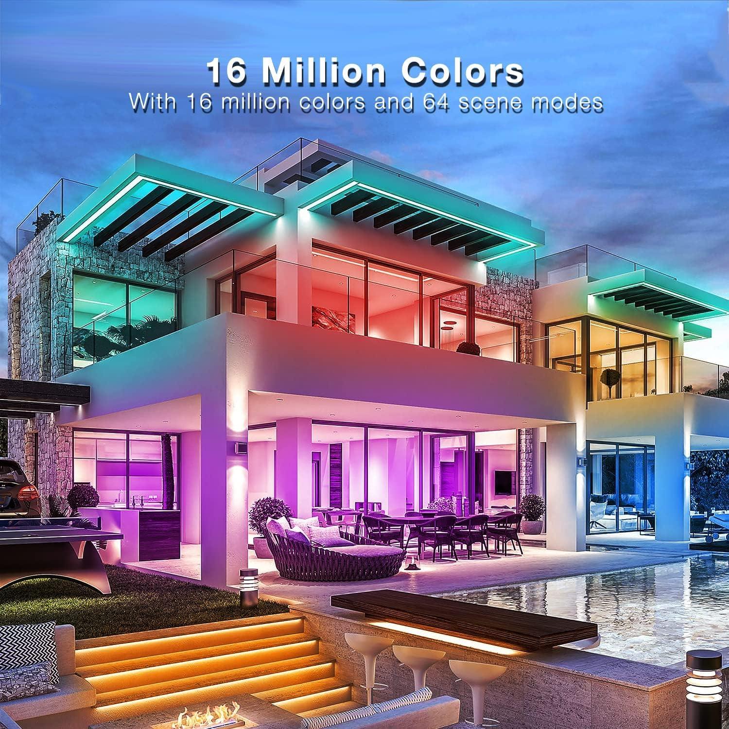 Luces de Tira LED DAYBETTER 20 m RGB Impermeables Control App