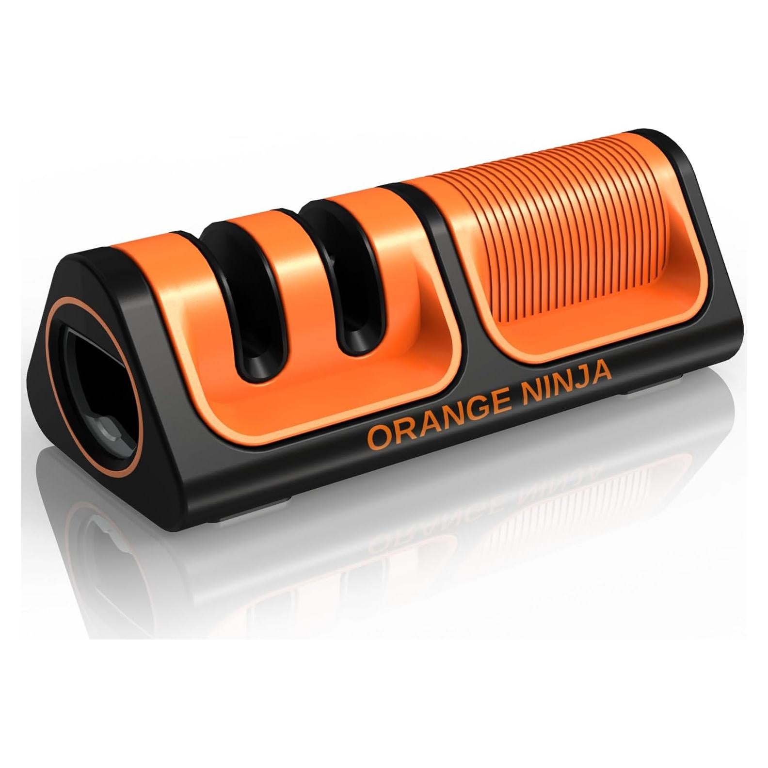 Afilador de Cuchillos Mini Ninja Sharp Pebble Naranja - Grueso y Fino