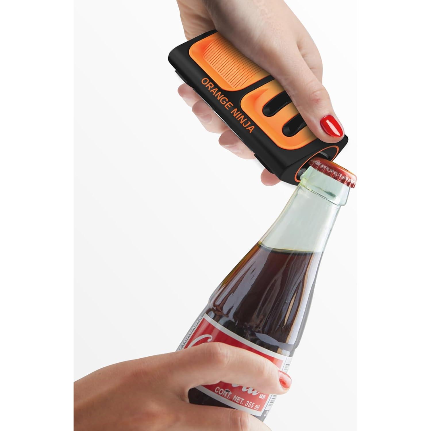 Afilador de Cuchillos Mini Ninja Sharp Pebble Naranja - Grueso y Fino