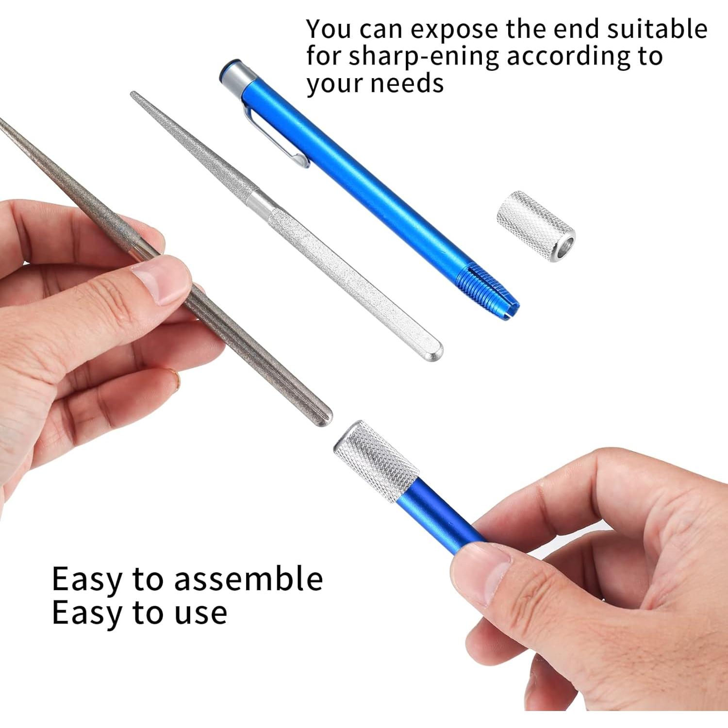 Afilador de Cuchillos Serrados Siyurongg con Diamante 12.5cm