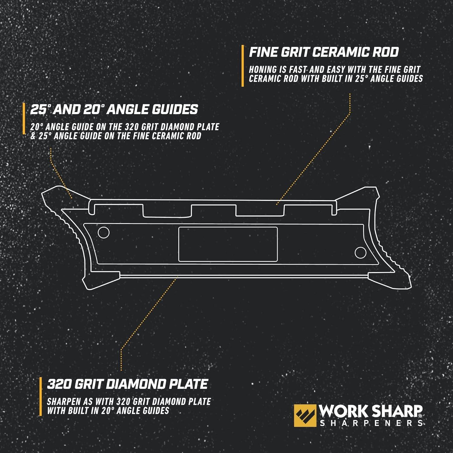 Afilador de Cuchillos Portátil Work Sharp WSGPS-W Cerámica