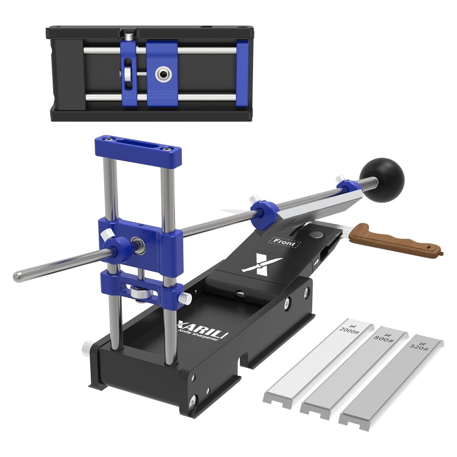 Afilador de cuchillos portátil XARILK Y2 3 placas diamante