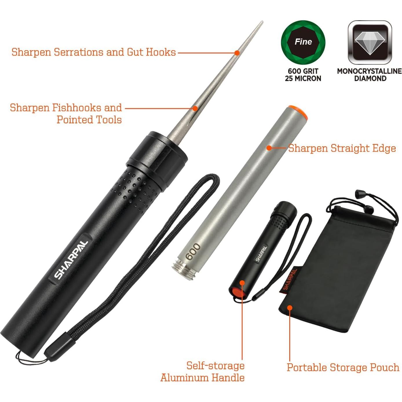 Afilador de Cuchillos 3-en-1 SHARPAL 178N con Diamante 600 Granos