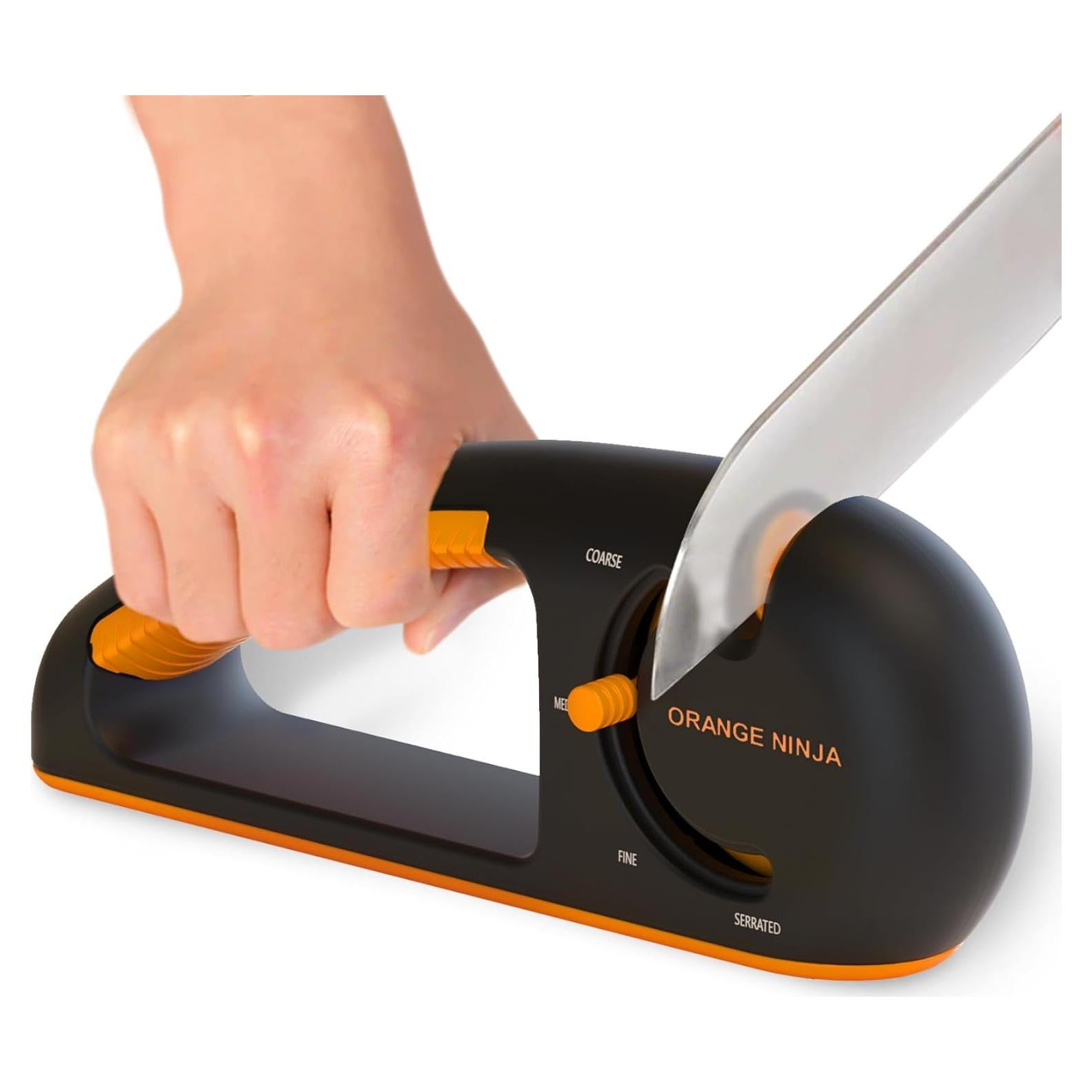 Afilador de cuchillos 4 etapas Sharp Pebble - Negro/Naranja