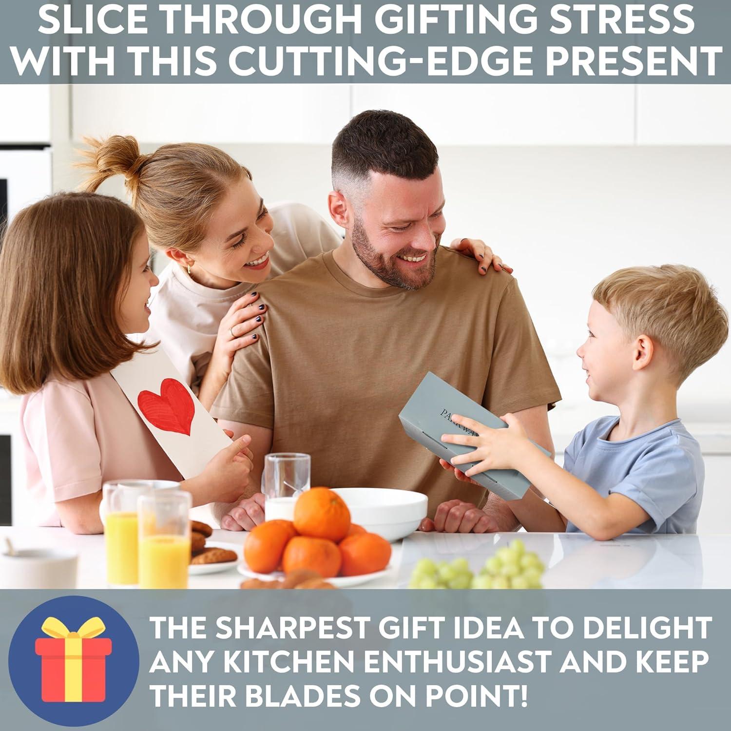 Afilador de cuchillos rodante Parkway Home con 3 placas