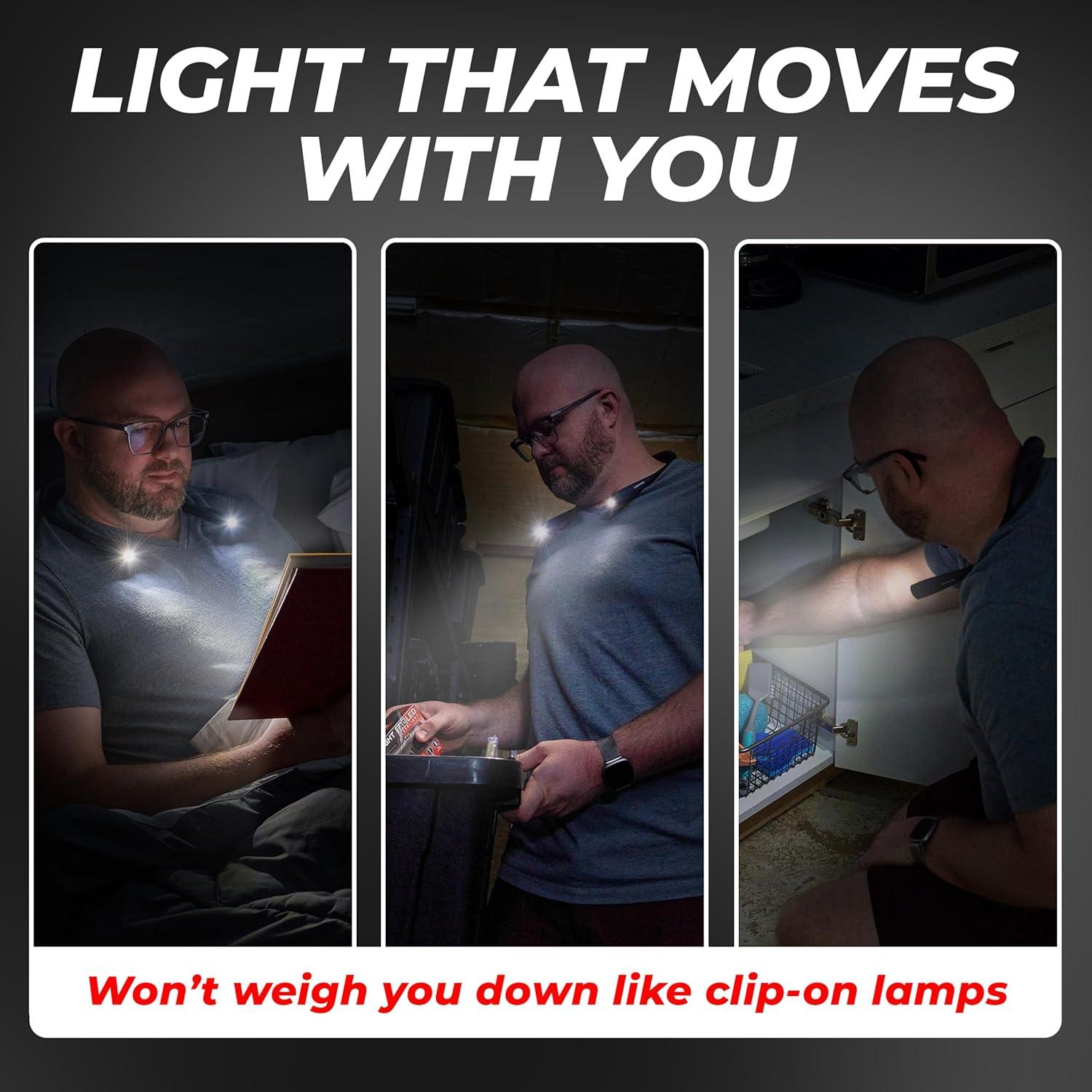 Luz de Libro Recargable GearLight GLT-TOH-BOOKLIGHT LED 3 Modos