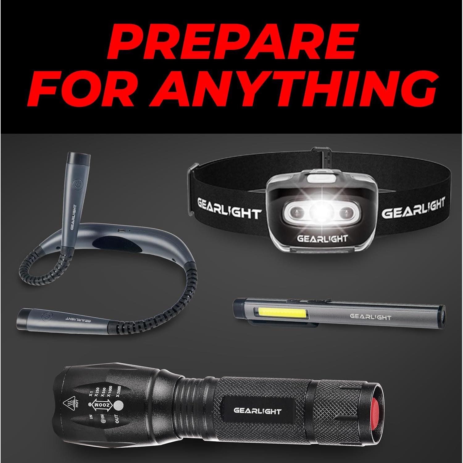 Luz de Libro Recargable GearLight GLT-TOH-BOOKLIGHT LED 3 Modos