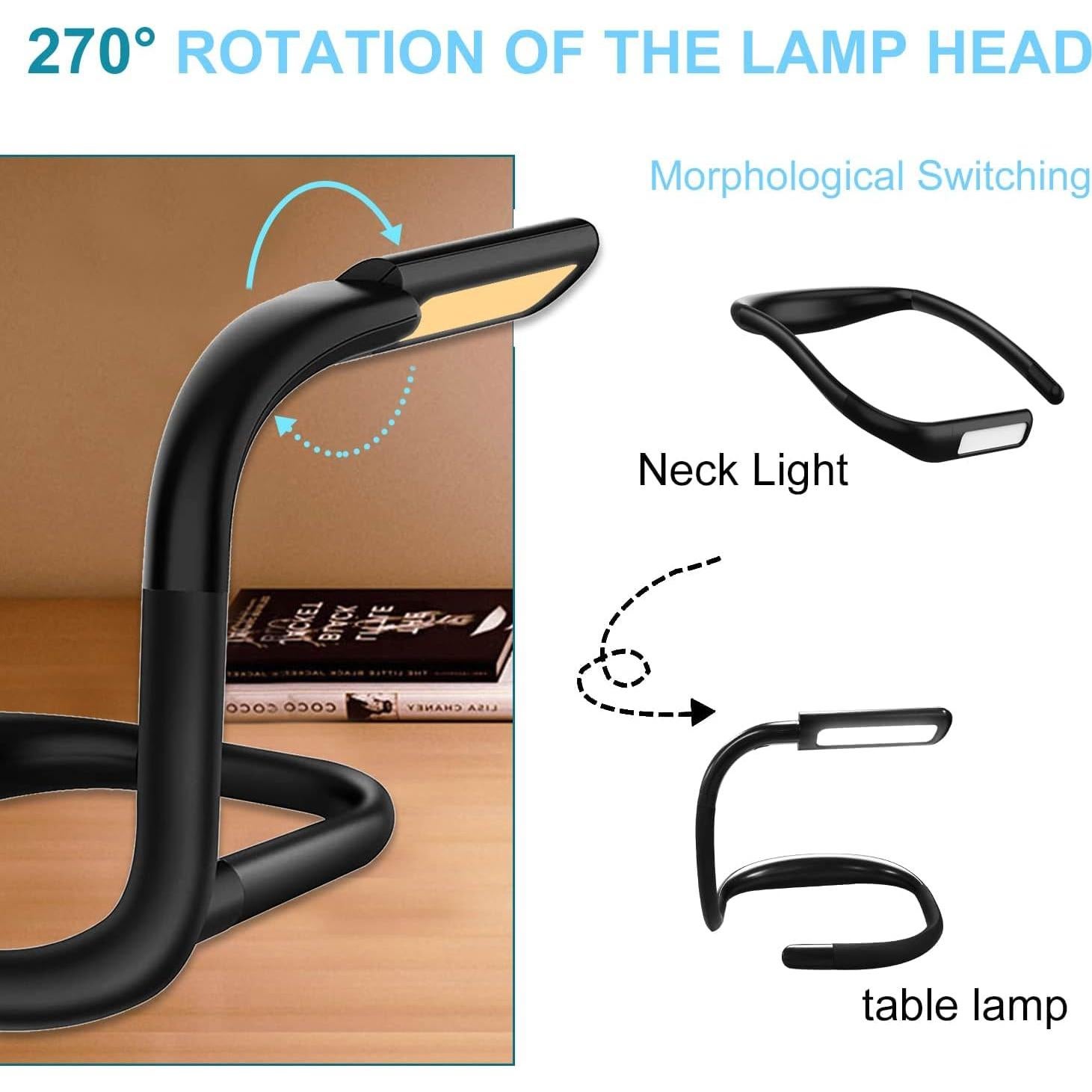 Luz de Lectura LED LALAKU para el Cuello 3 Colores Ajustable