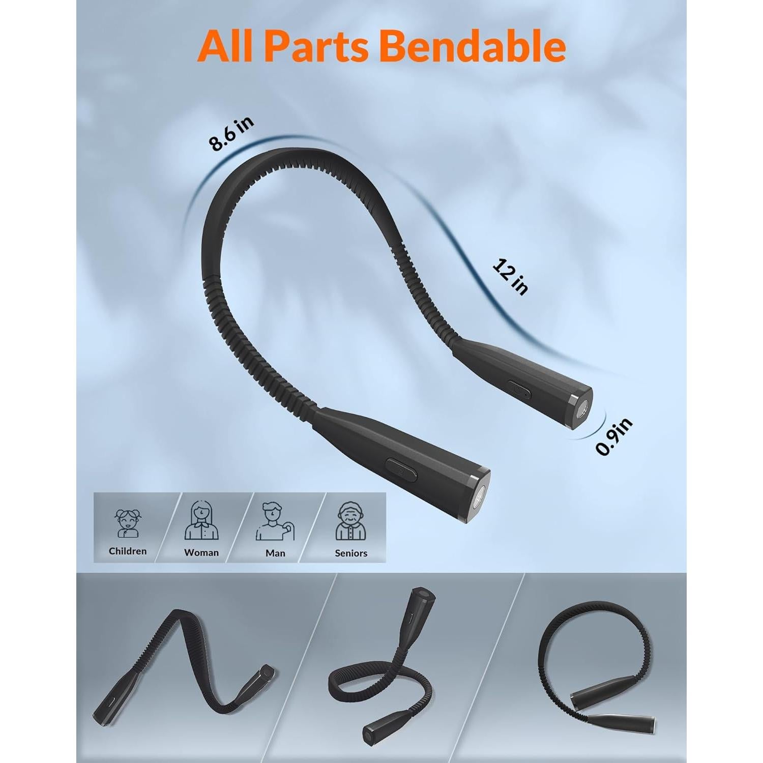 Luz de Cuello LEPOWER-TEC CL-22 Recargable 1300 mAh