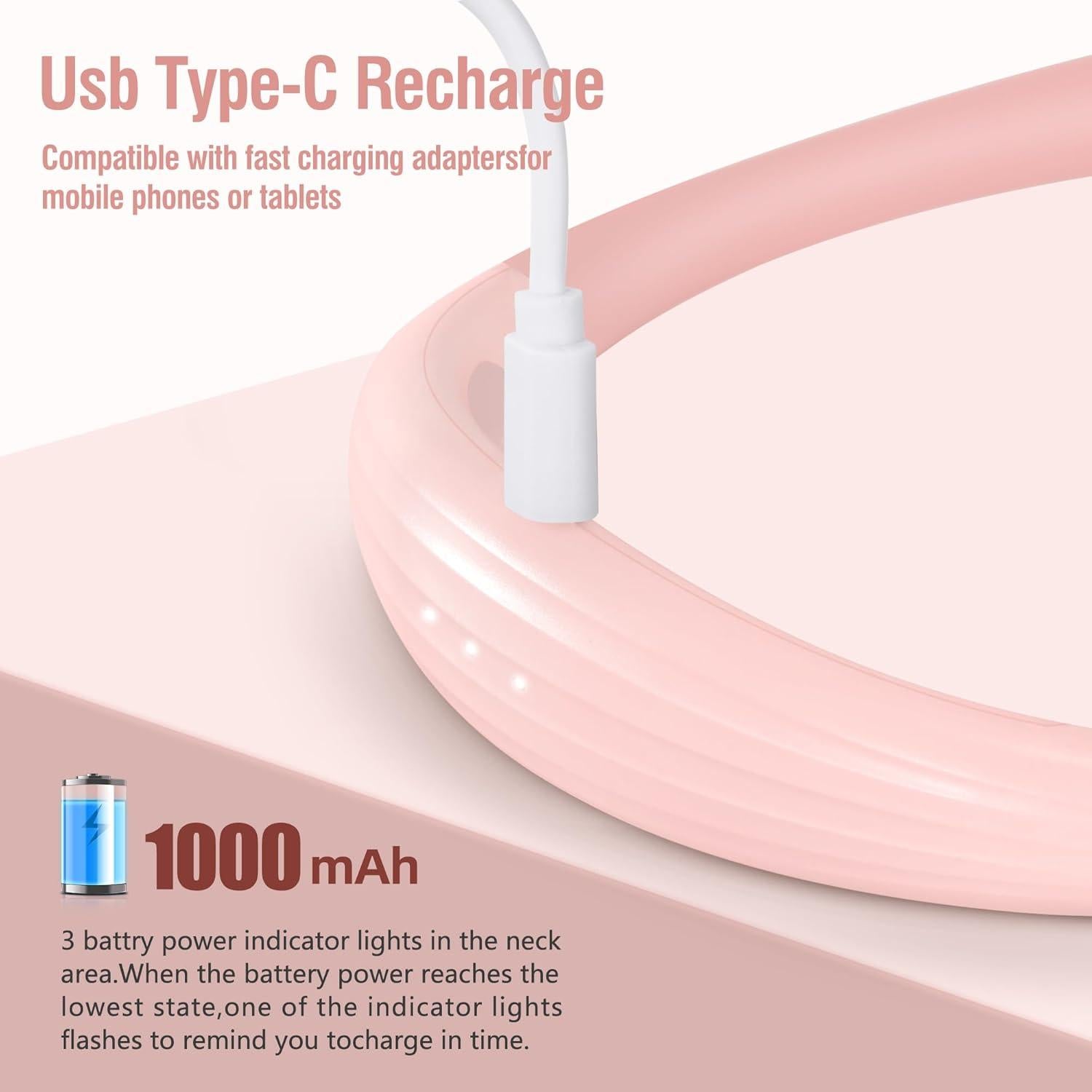 Luz de Lectura LED para Cuello Recargable 3 Colores 3 Brillos