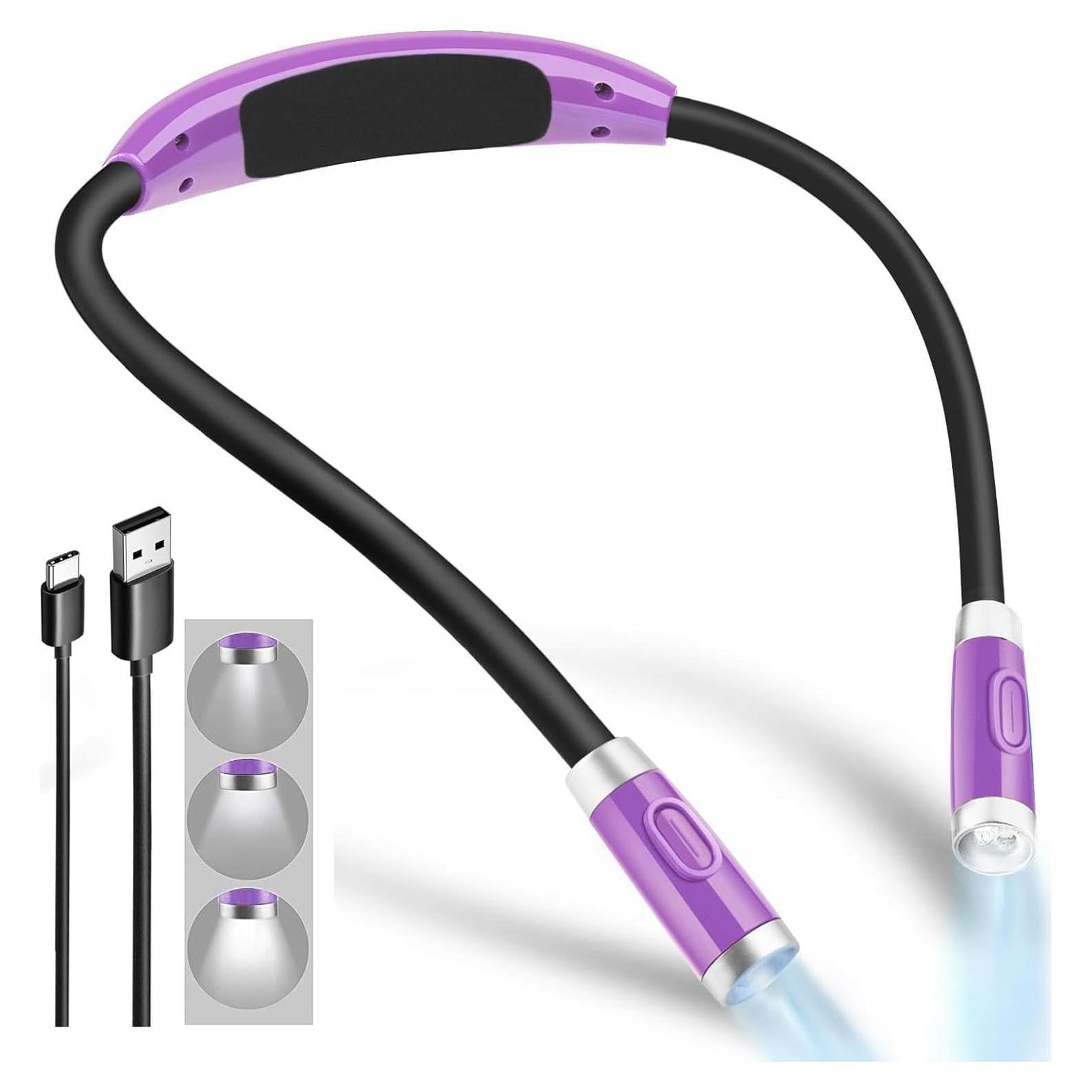 Luz de Lectura LED Betensh BTS-920 Púrpura 4 LEDs Recargable