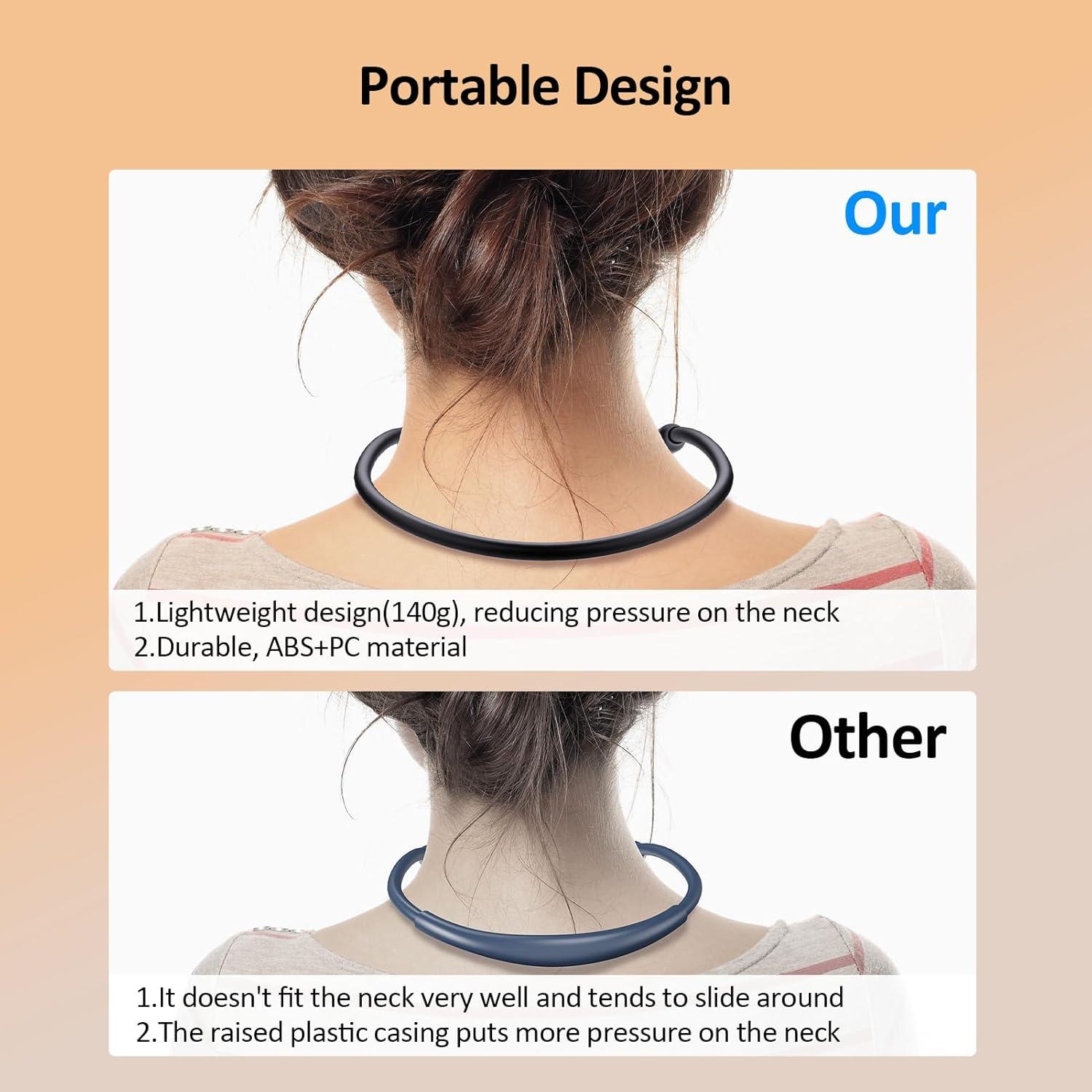 Luz de Cuello LED Recargable Fansitc KL02, 3 Colores, 80h