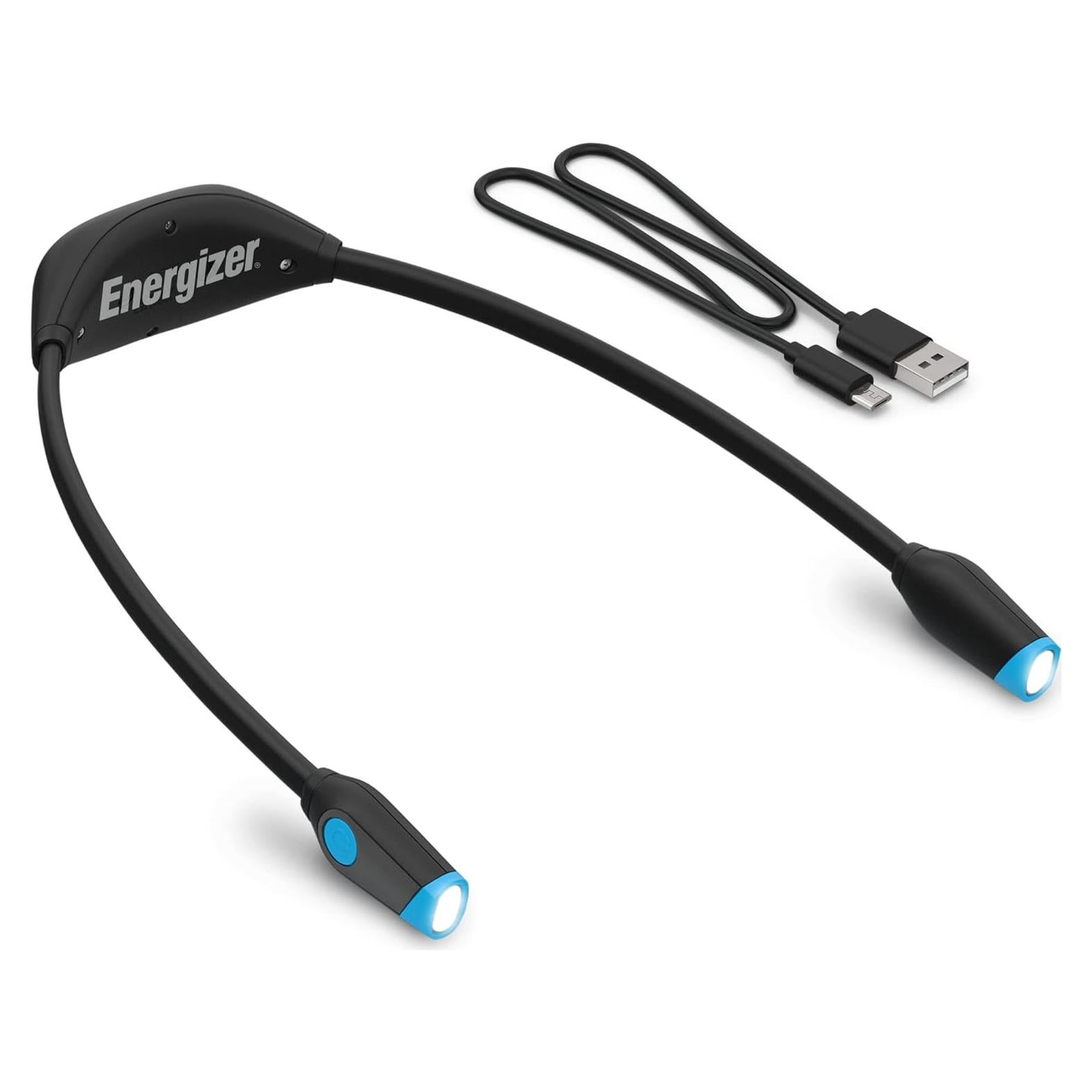 Luz de Cuello Recargable Energizer LED Negra 100 Lúmenes