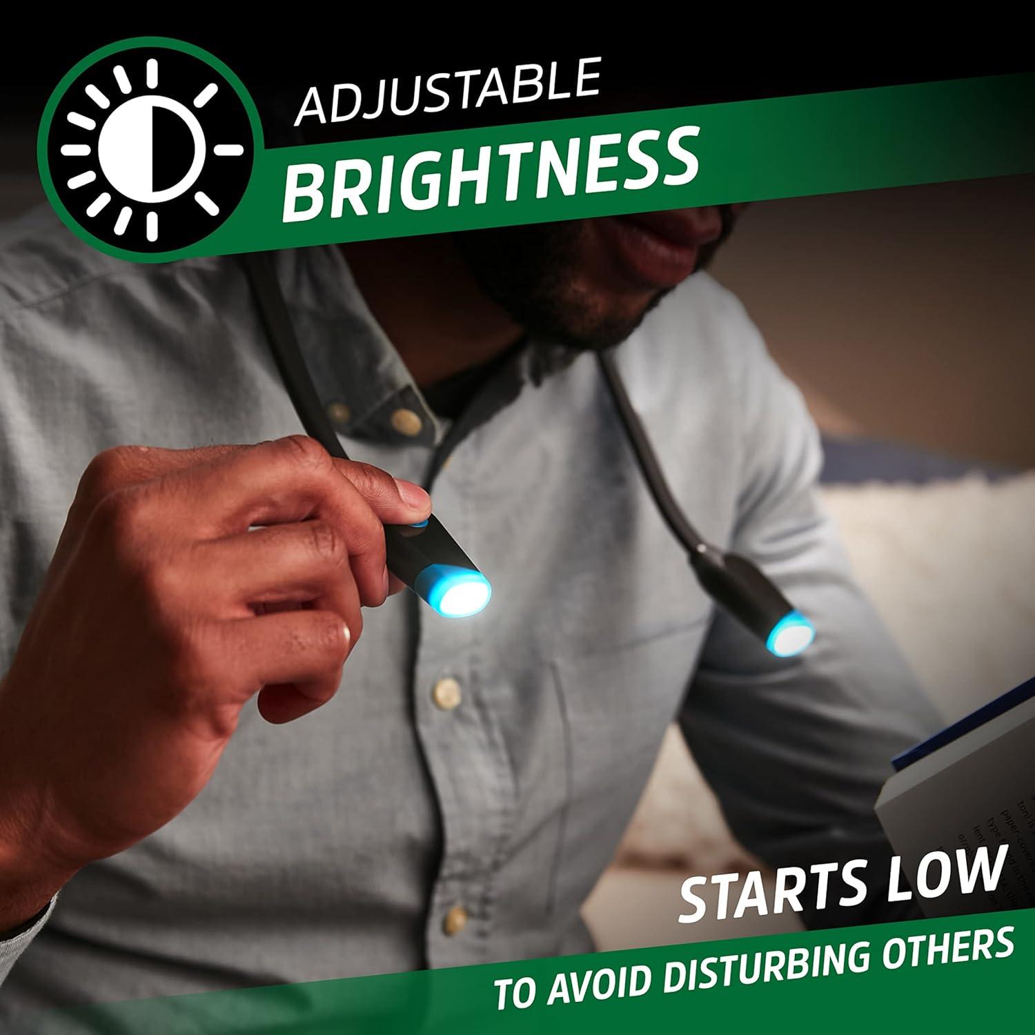 Luz de Cuello Recargable Energizer LED Negra 100 Lúmenes