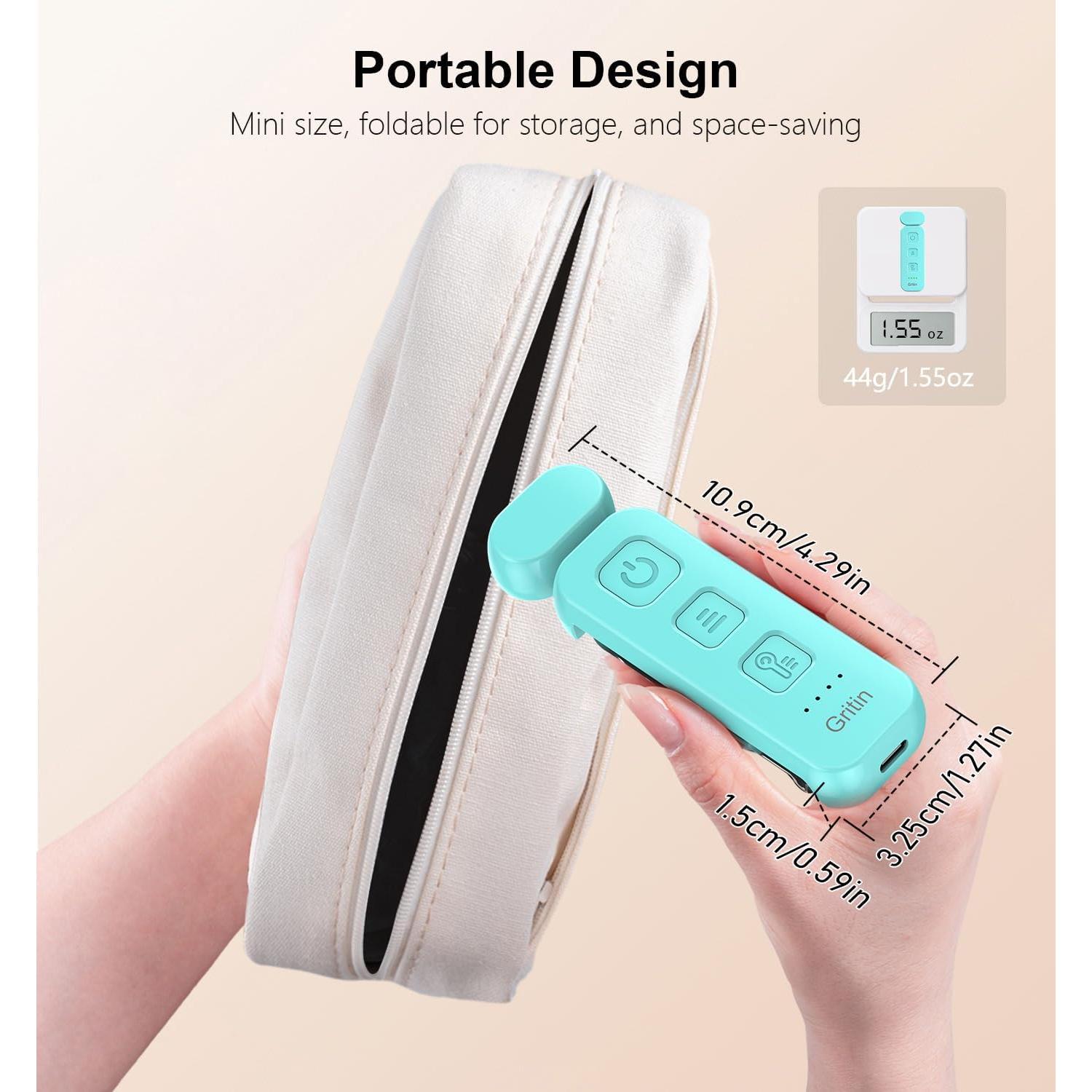 Luz de Lectura Gritin Recargable 3 Temperaturas 5 Brillos Azul