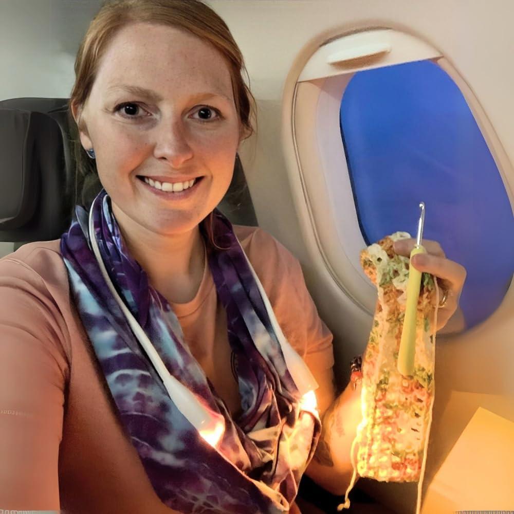 Luz de Tejer Lumos Blanca, Ajustable y Recargable