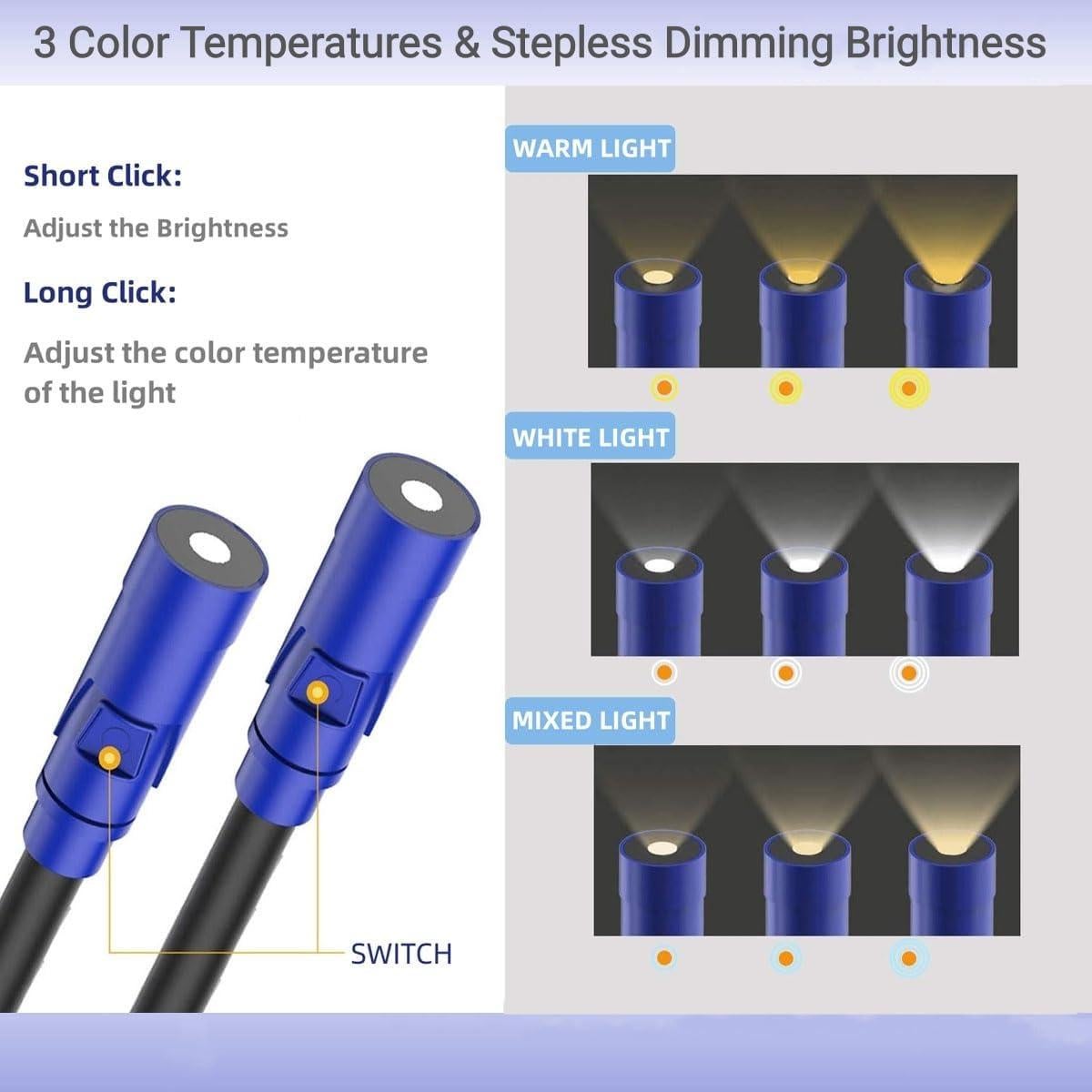 Luz de Lectura Recargable Yixinyuan para el Cuello 3 Colores