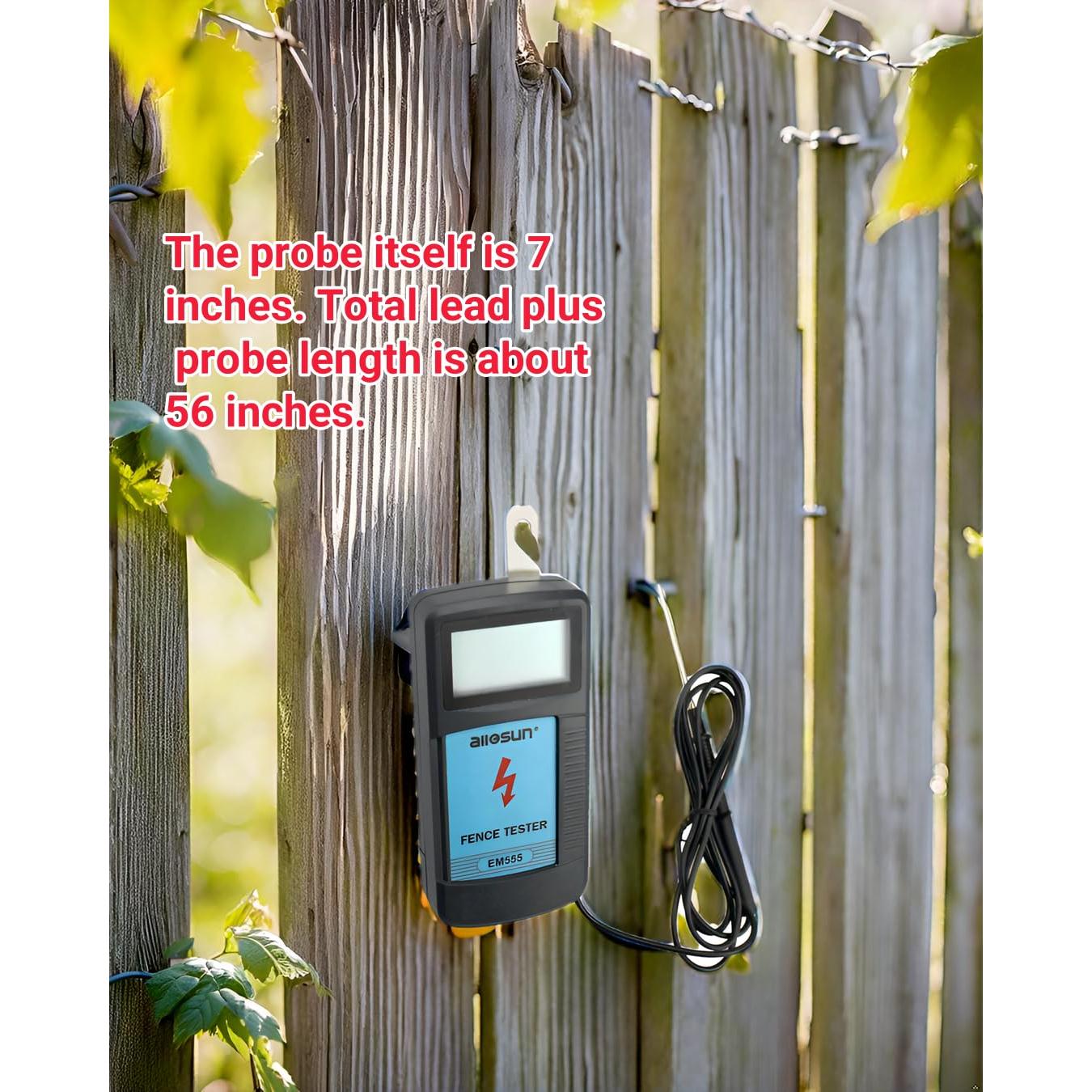 Medidor de Voltaje de Cerca Eléctrica Digital Allsun 300V-9900V