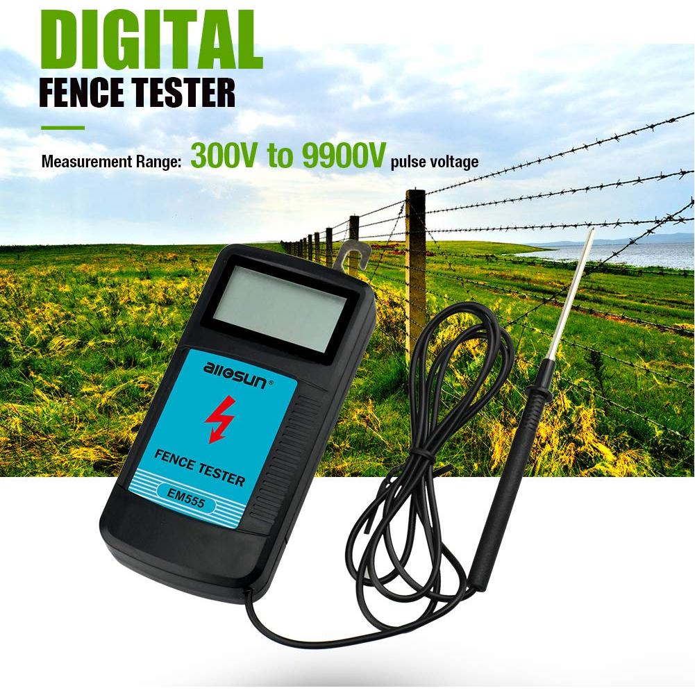 Medidor de Voltaje de Cerca Eléctrica Digital Allsun 300V-9900V