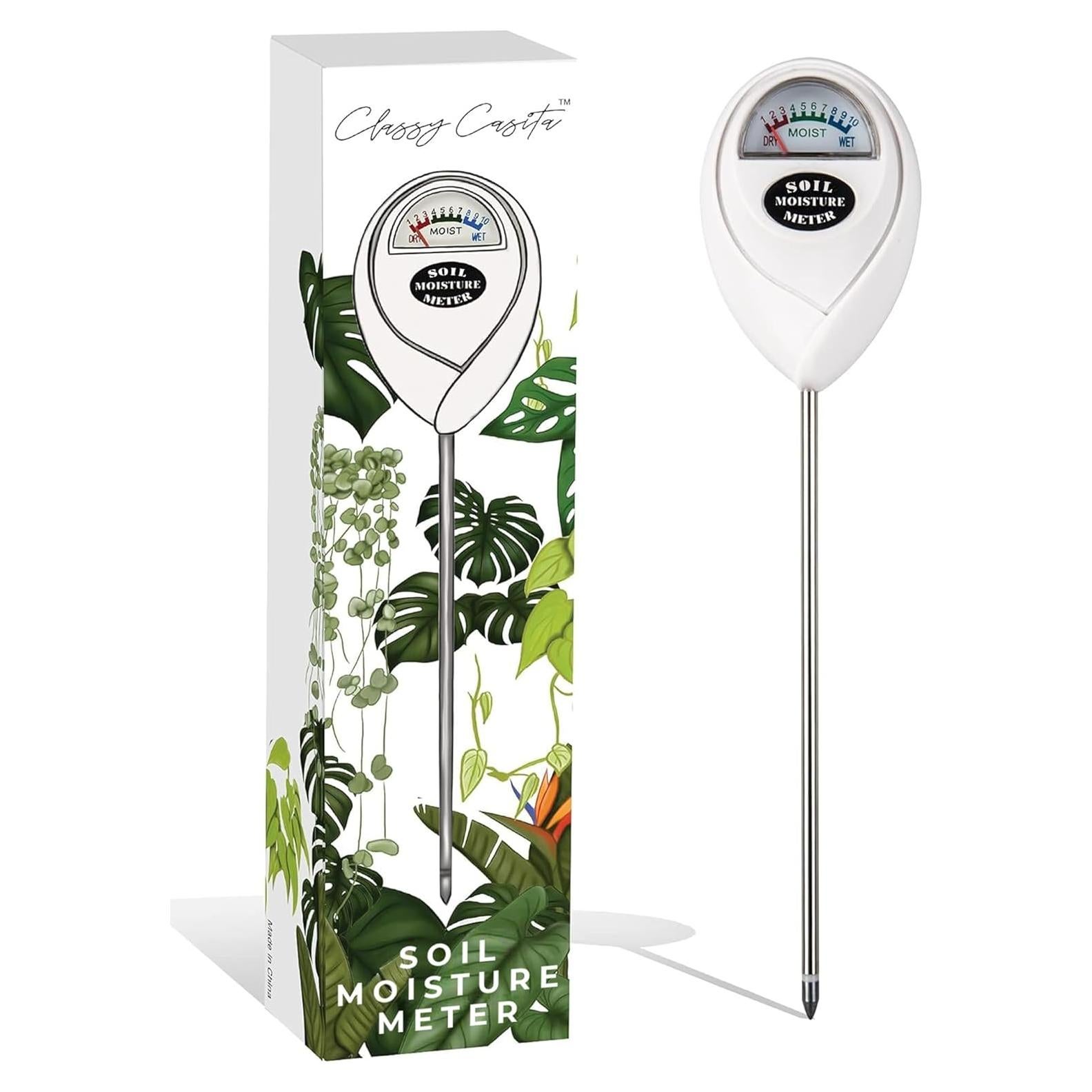 Medidor de Humedad de Suelo Classy Casita - Blanco