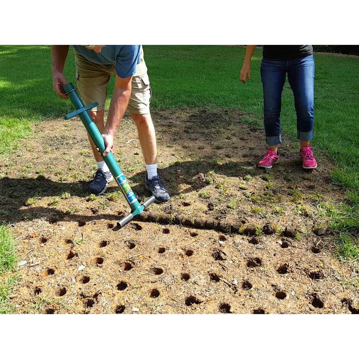 Planter ProPlugger 5-en-1 - Mango Largo, Herramienta Jardín