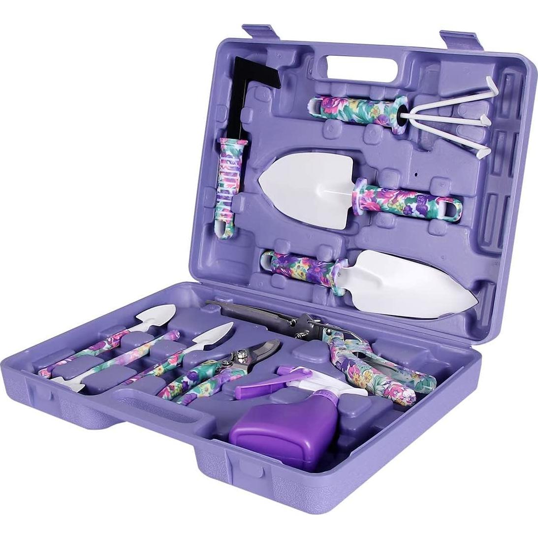 Juego de Herramientas de Jardín LEKEONE 10 Piezas Ergonómico