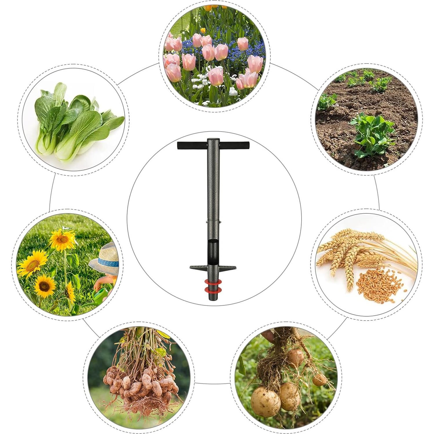 Herramienta para Plantar Bulbos EUIJOIP Mango Largo 85 cm