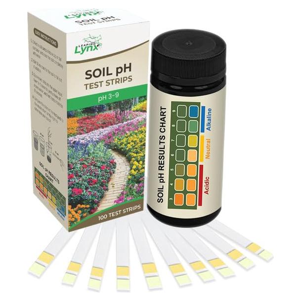 Kit de Prueba de pH del Suelo Leaping Lynx 100 Tiras