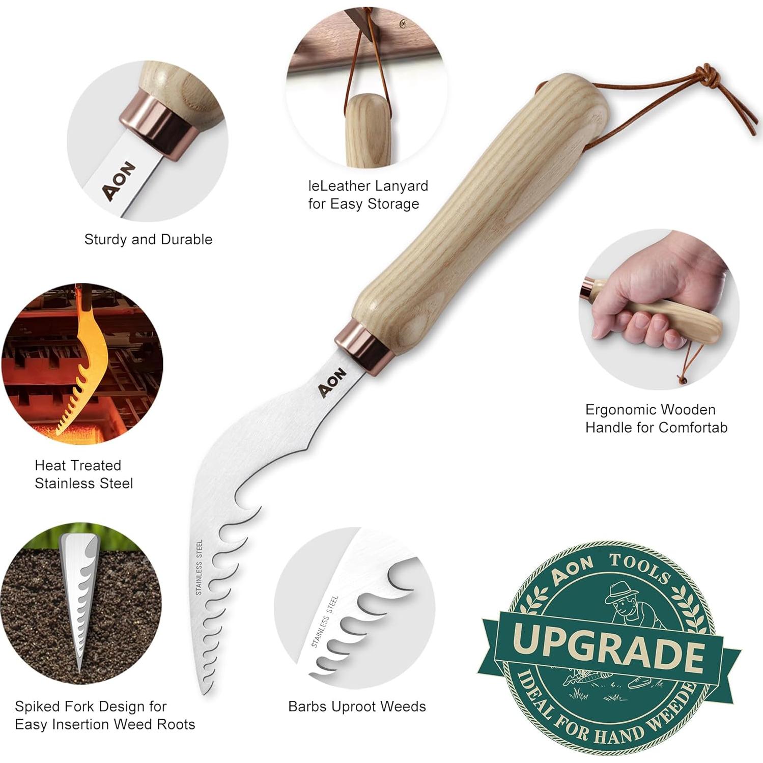 Juego de herramientas de desmalezado AON 2 piezas acero 90g