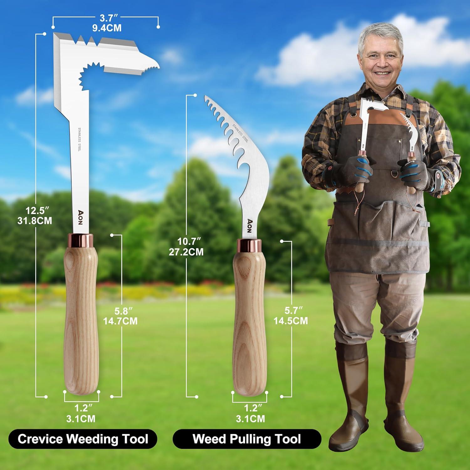 Juego de herramientas de desmalezado AON 2 piezas acero 90g