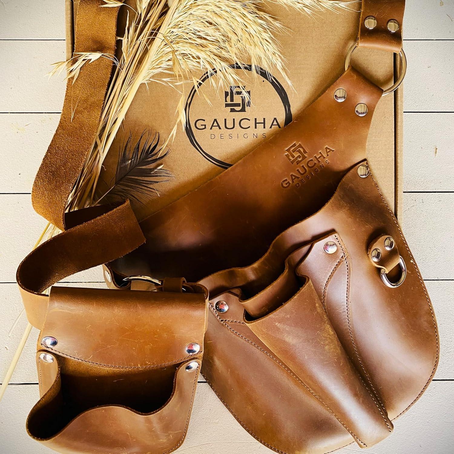 Cinturón de herramientas de cuero Gaucha Designs 55cm