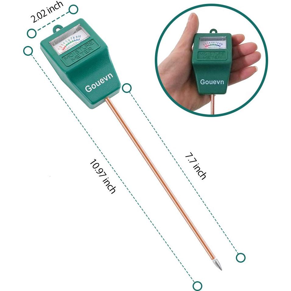 Medidor de Humedad del Suelo Gouevn 2 Pack - Higrómetro para Plantas