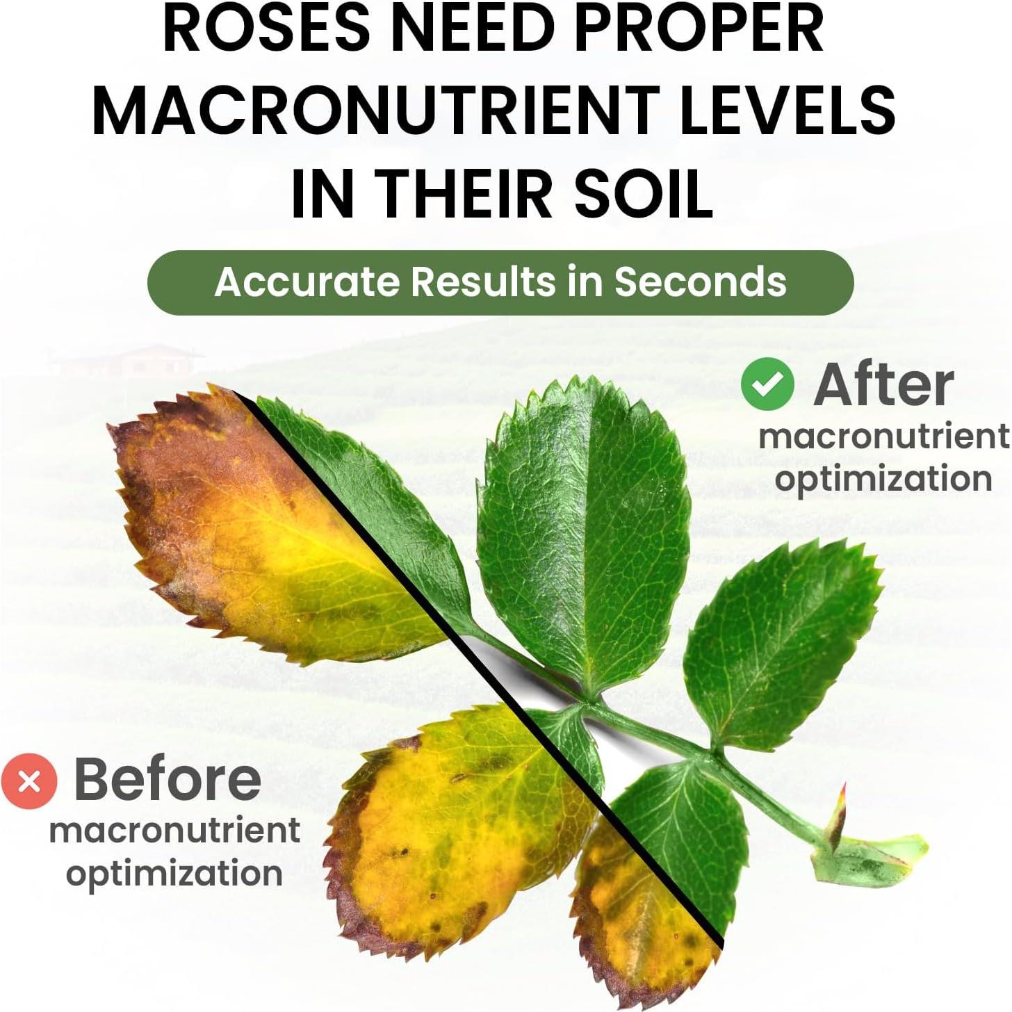 Kit de Prueba de Suelo Leaping Lynx - pH, Nitrógeno, Fósforo y Potasio