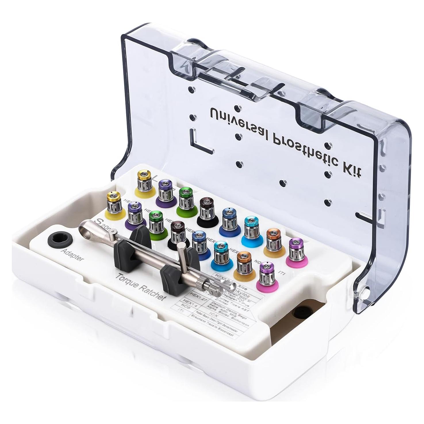 Juego de Llave de Torque 4E's para Implantes Dentales 16pcs